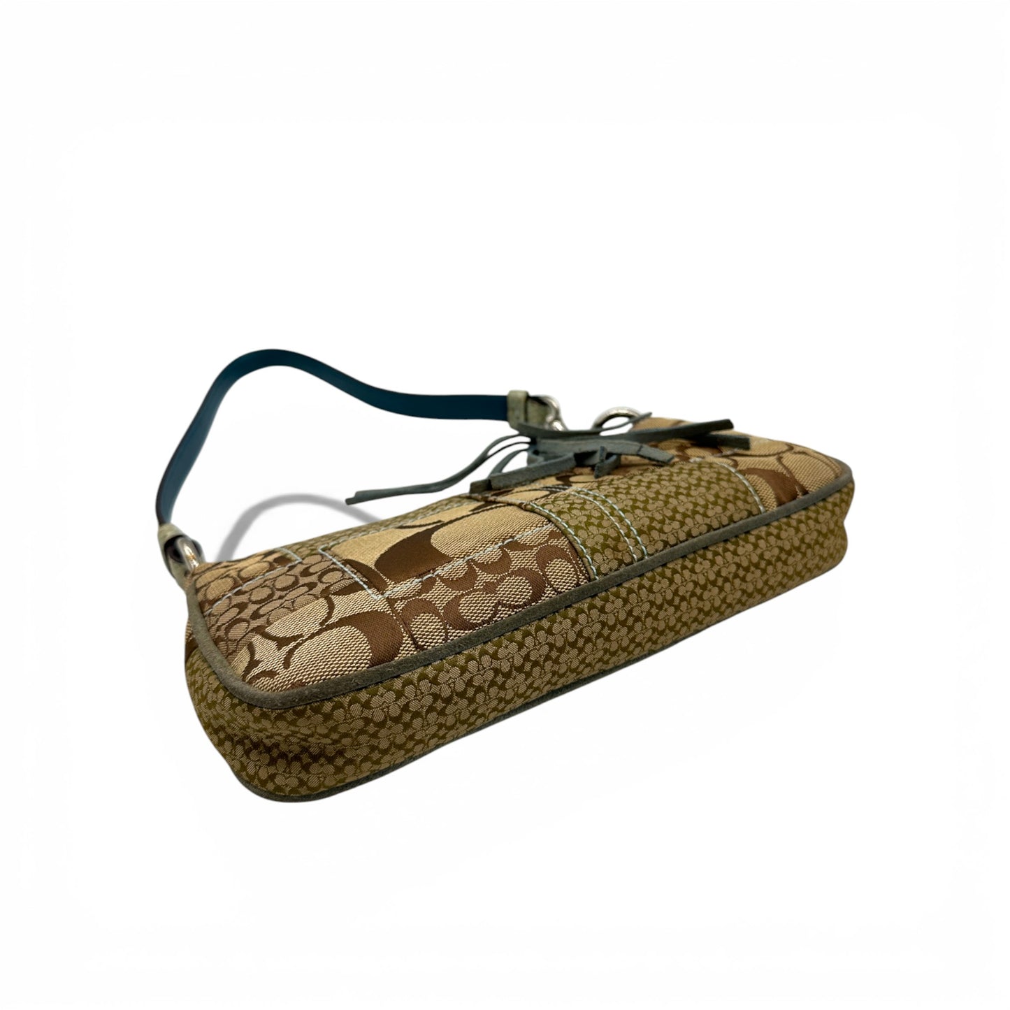 Vintage Coach 3693 Patchwork Mini-Schultertasche