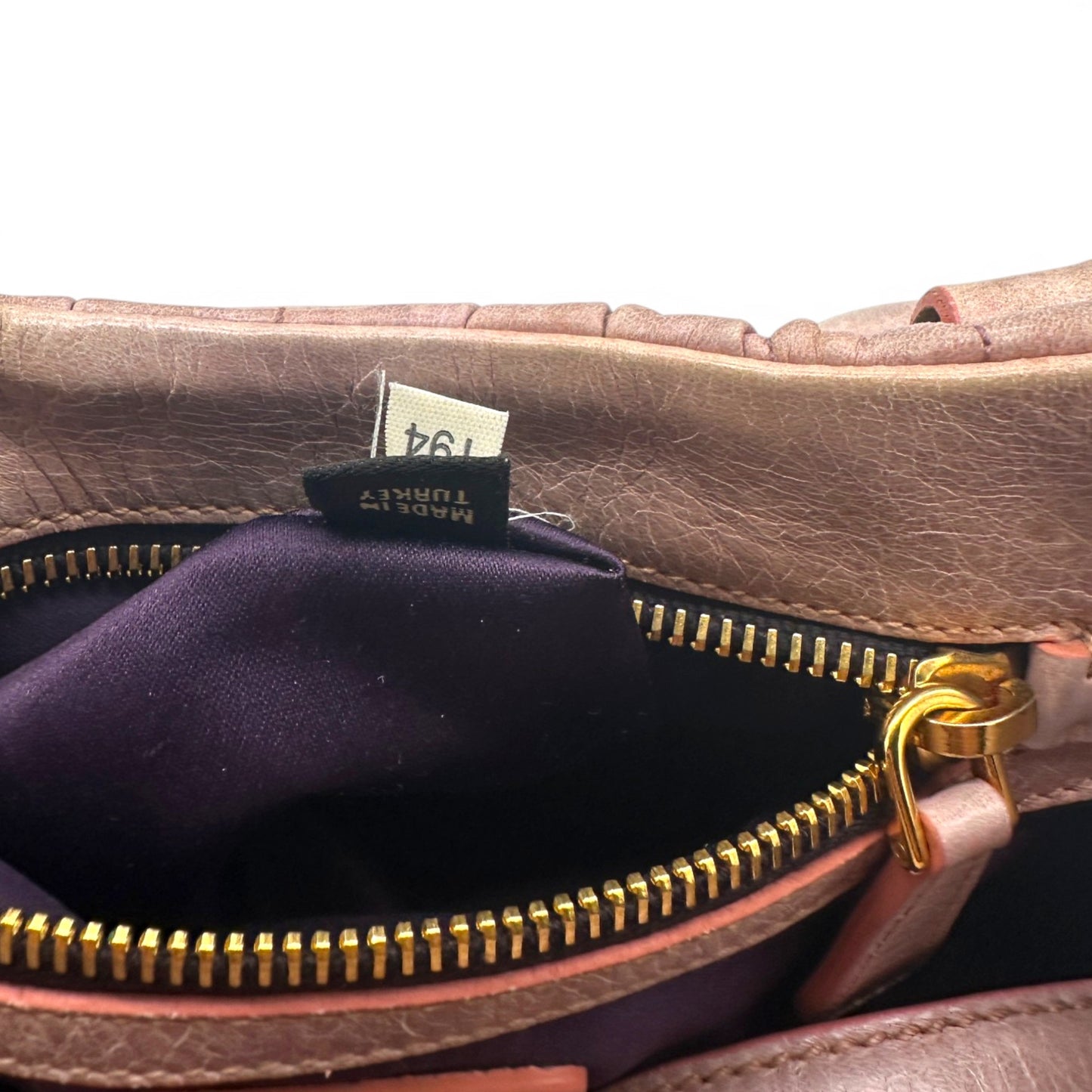 Miu Miu Pink Matelassé Coffer Handbag