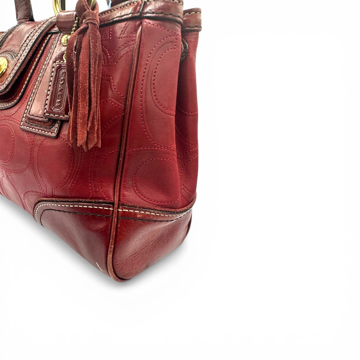 Vintage Coach 11330 Hamptons Turnlock Shoulder Bag