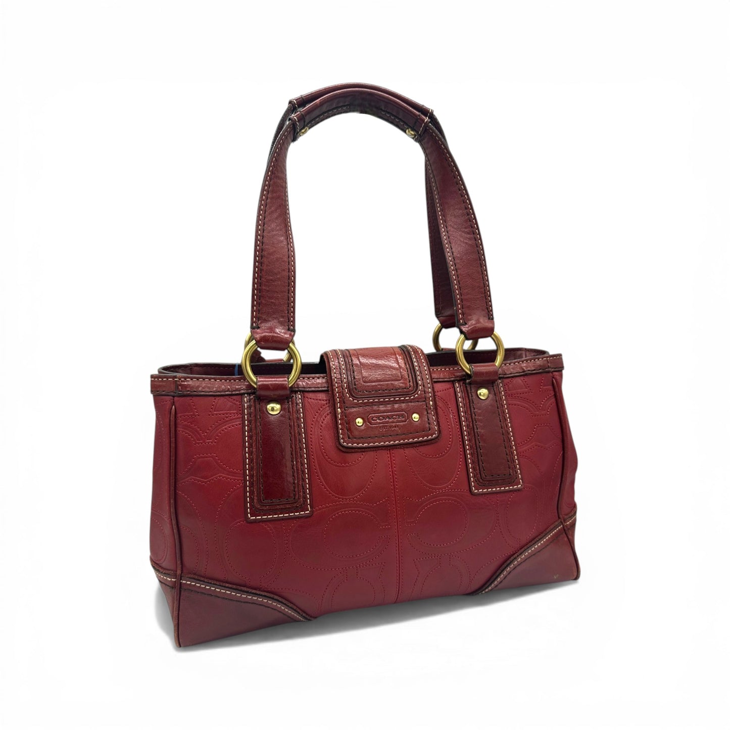 Vintage Coach 11330 Hamptons Turnlock Shoulder Bag
