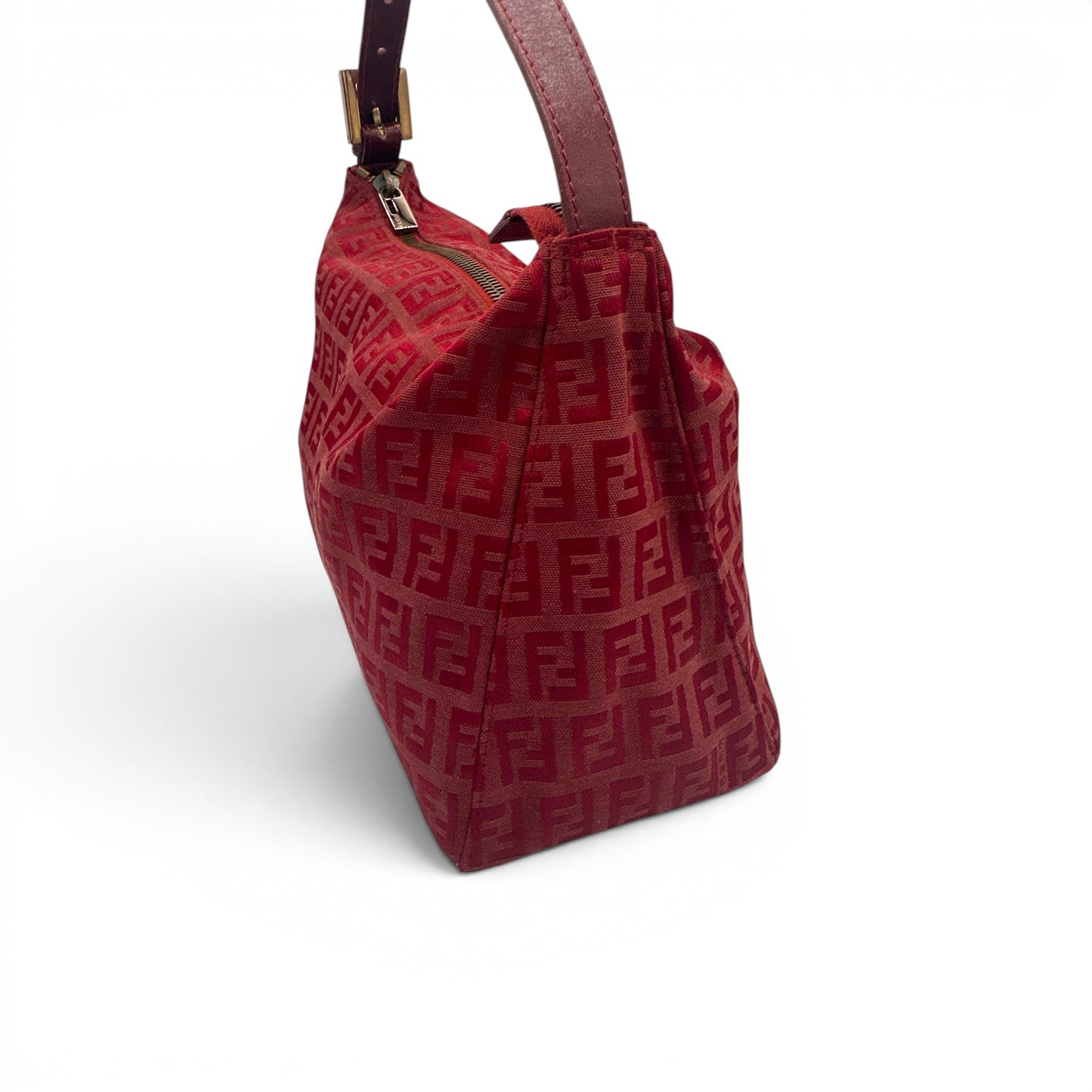Vintage Fendi Zucchino Pouch Handbag