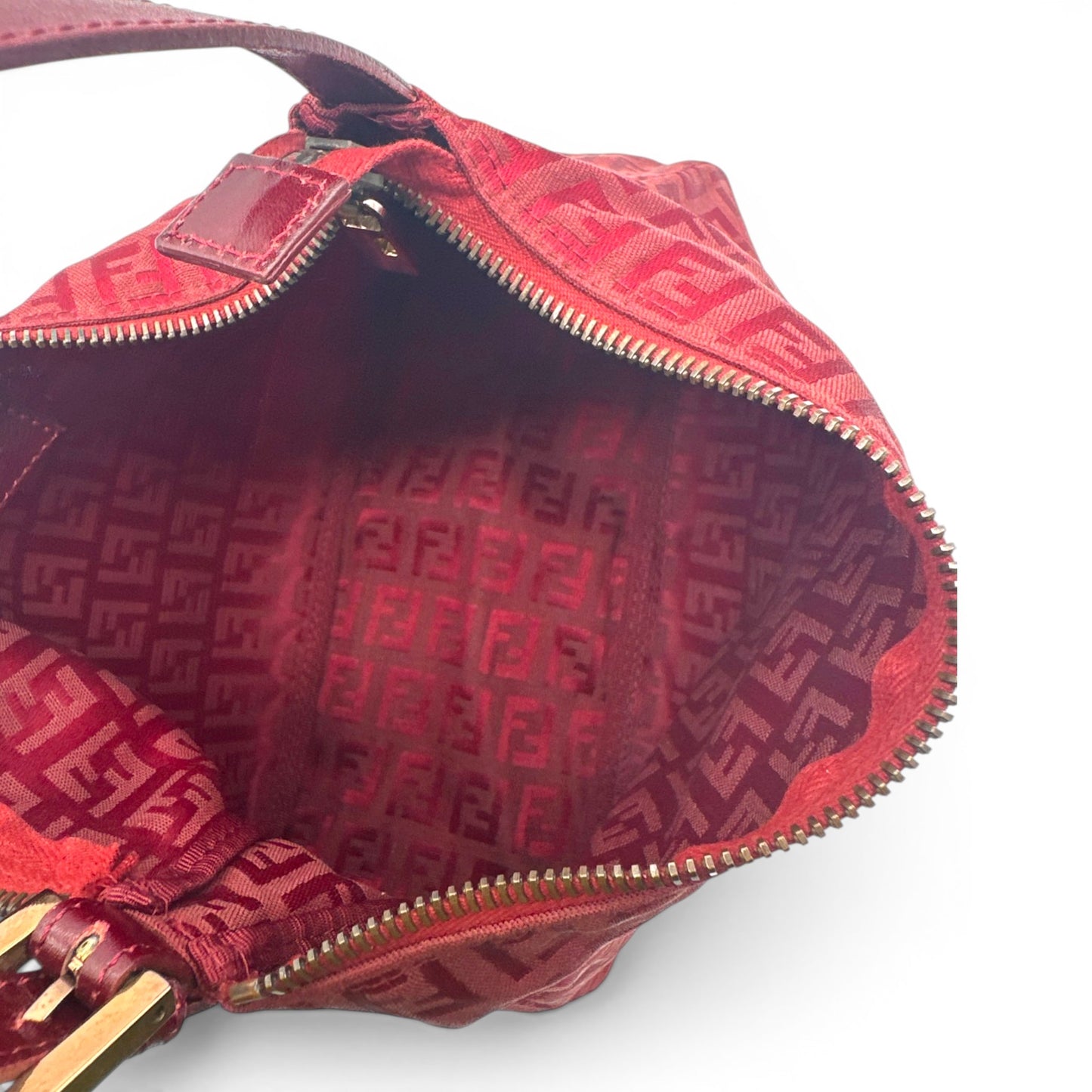 Vintage Fendi Zucchino Pouch Handbag