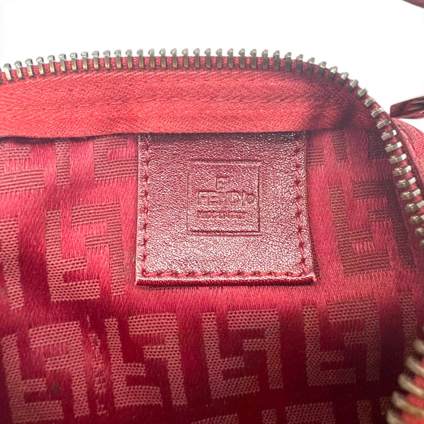 Vintage Fendi Zucchino Pouch Handbag