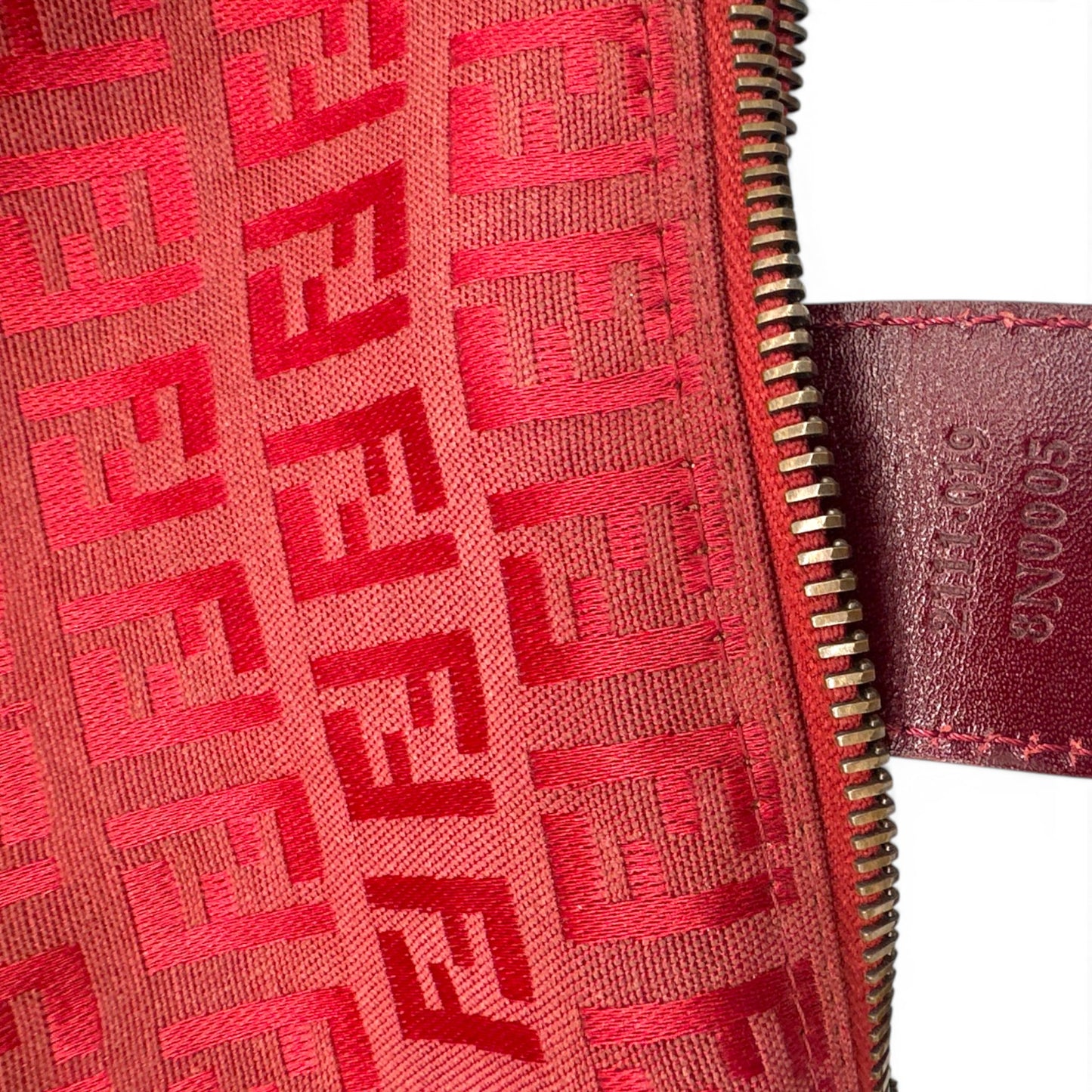 Vintage Fendi Zucchino Pouch Handbag
