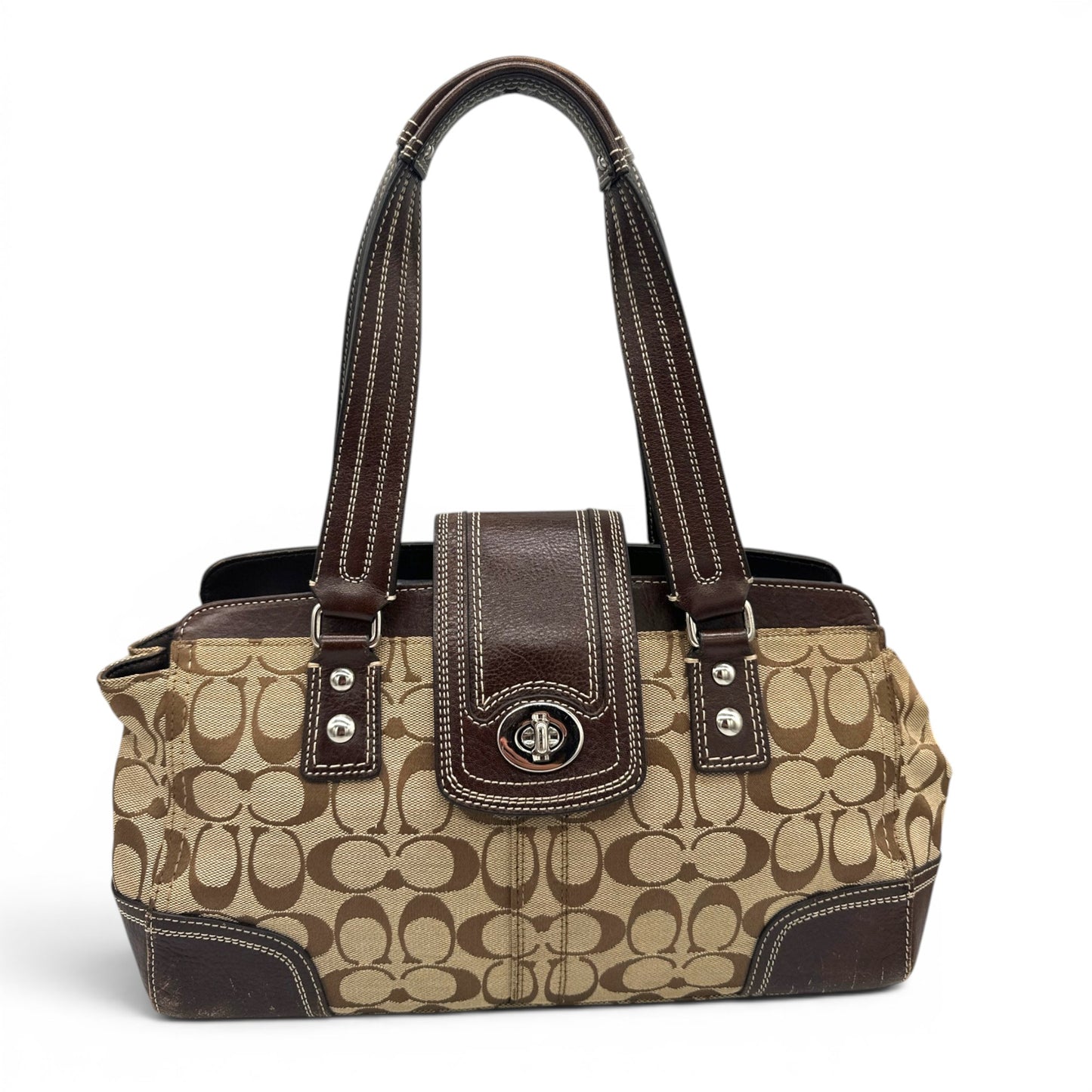 Vintage Coach F13975 Hamptons Carryall Shoulder Bag