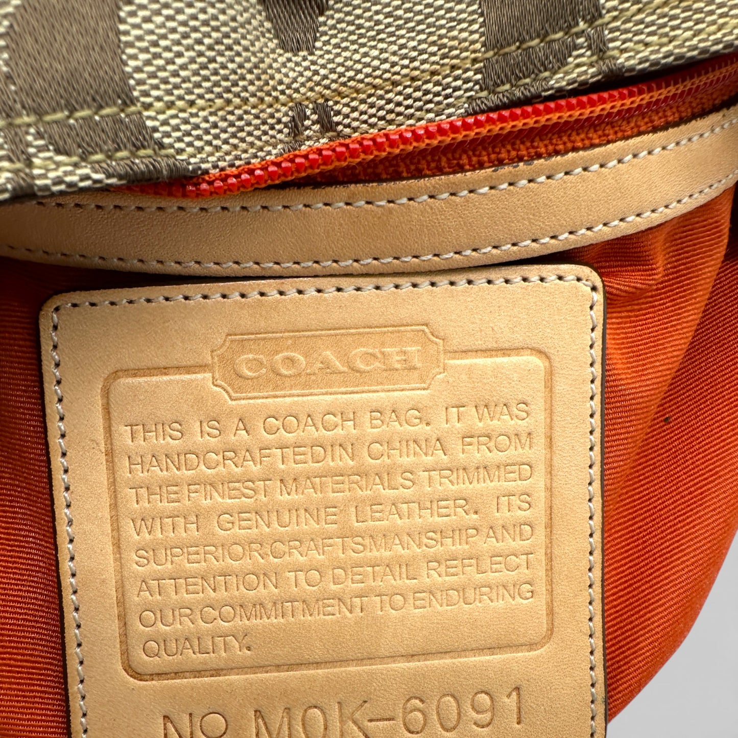 Vintage Coach 6091 Hamptons Clip Shoulder Bag