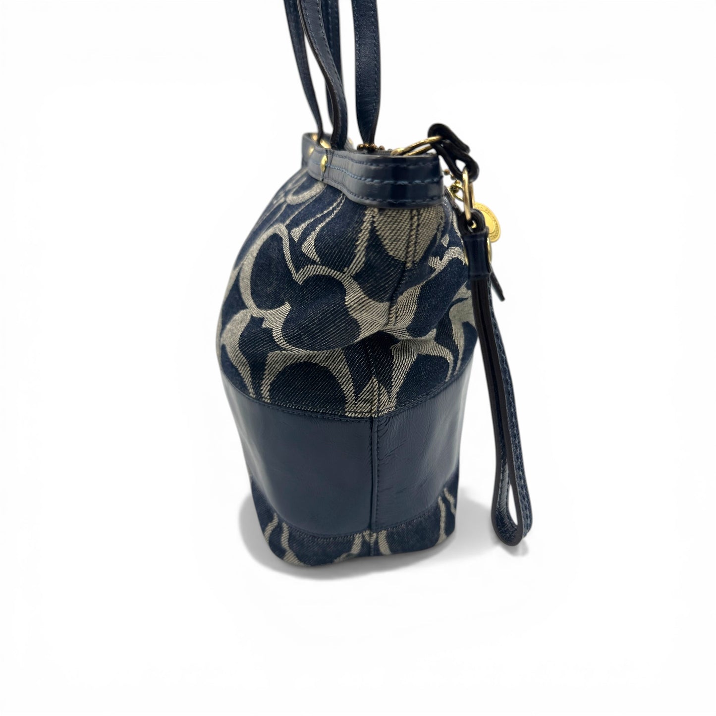 Vintage Coach 12546 Denim Tote Shoulder Bag