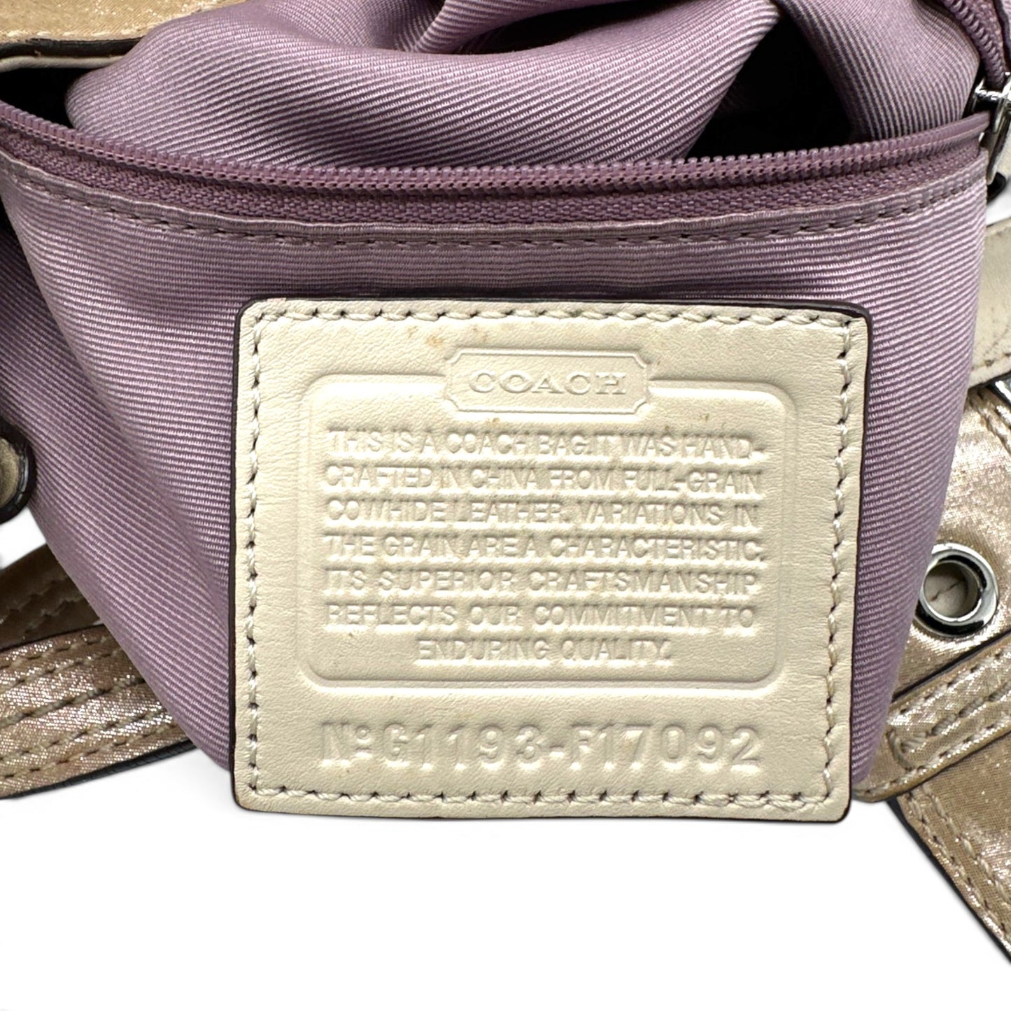 Vintage Coach F17092 Schultertasche