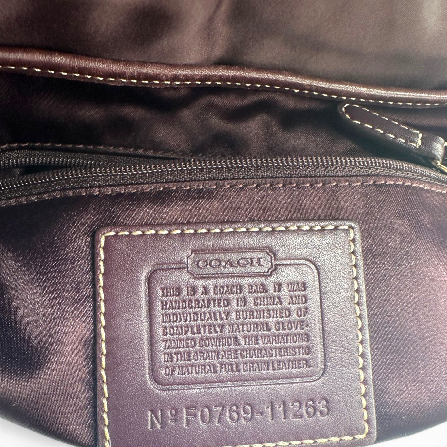 Vintage Coach 11263 Horsebit Ergo Shoulder Bag