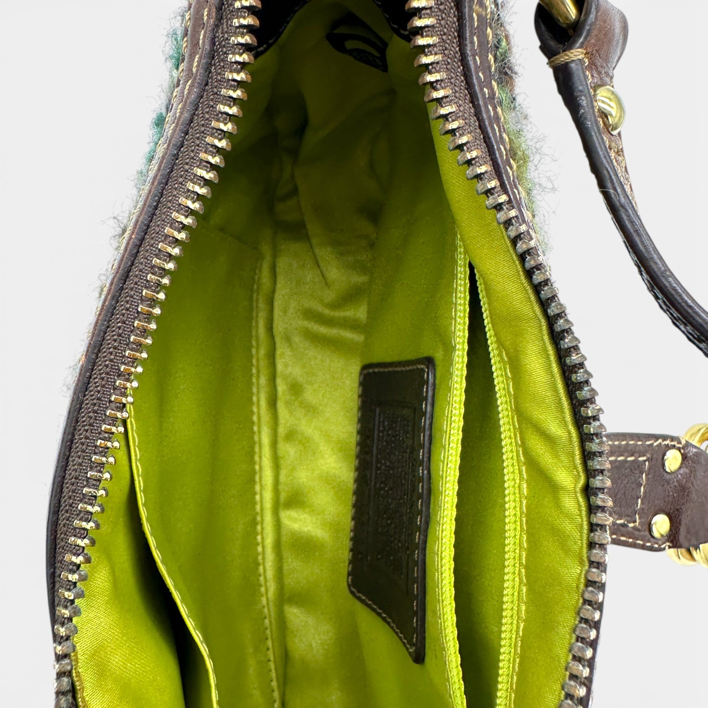 Vintage Coach 8F15 Soho Tweed Shoulder Bag