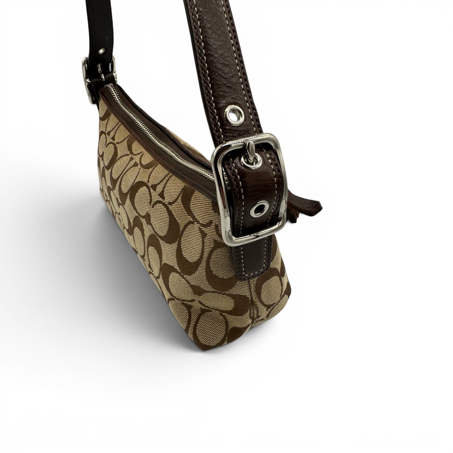 Vintage Coach 8K09 East West Baguette Shoulder Bag