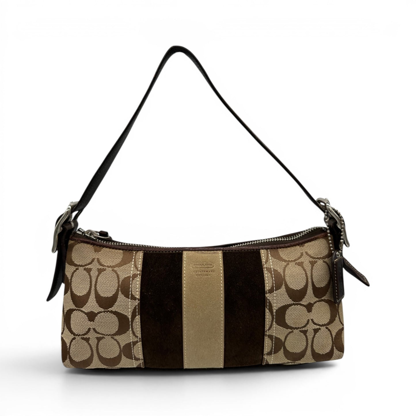 Vintage Coach 8K09 East West Baguette Shoulder Bag