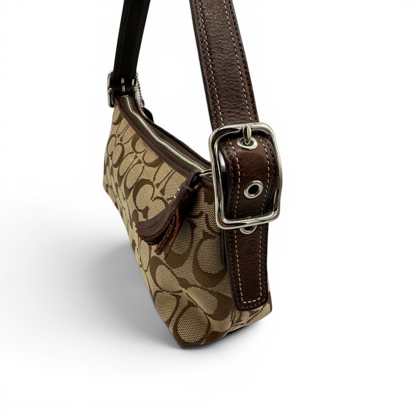 Vintage Coach 8K09 East West Baguette Shoulder Bag