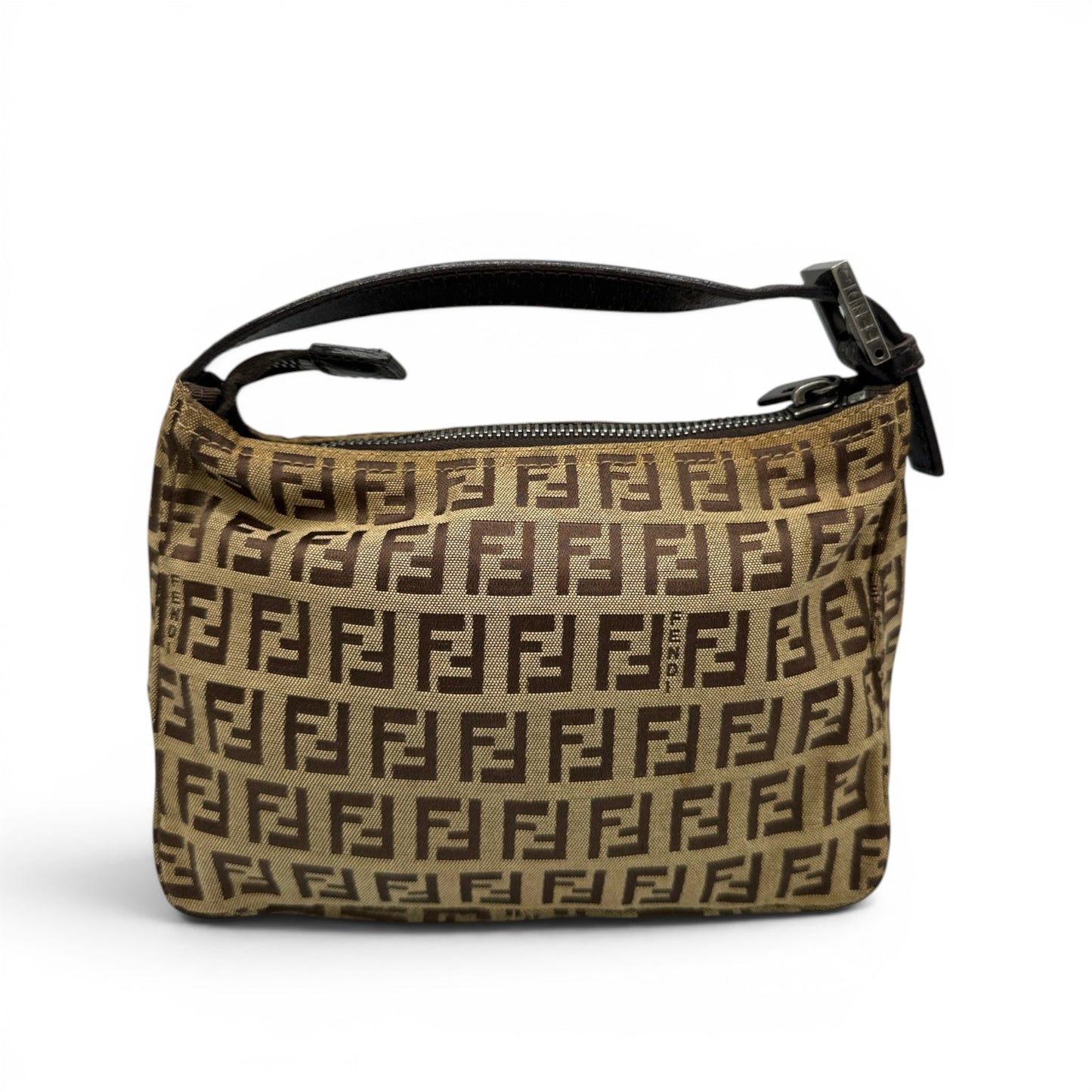 Vintage Fendi Zucchino Pouch Handbag