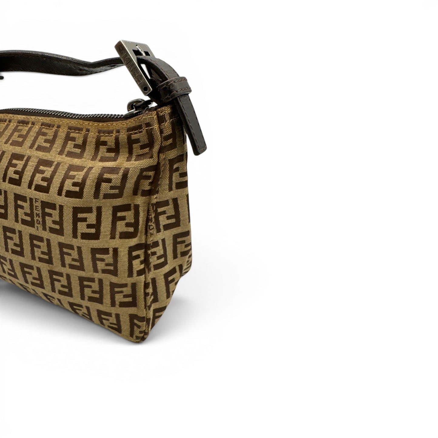 Vintage Fendi Zucchino Pouch Handbag