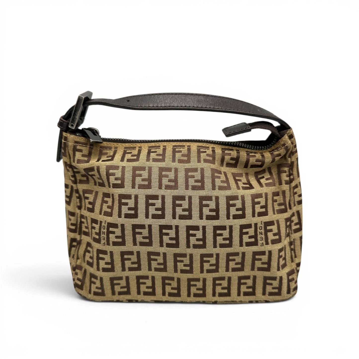 Vintage Fendi Zucchino Pouch Handbag