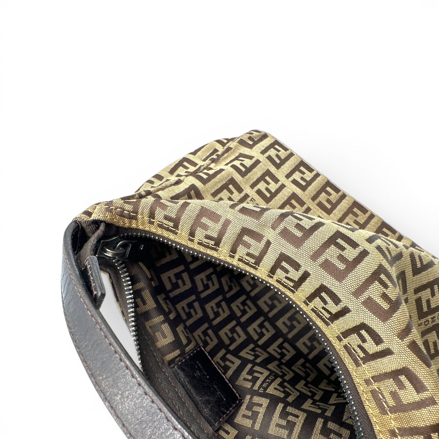 Vintage Fendi Zucchino Pouch Handbag