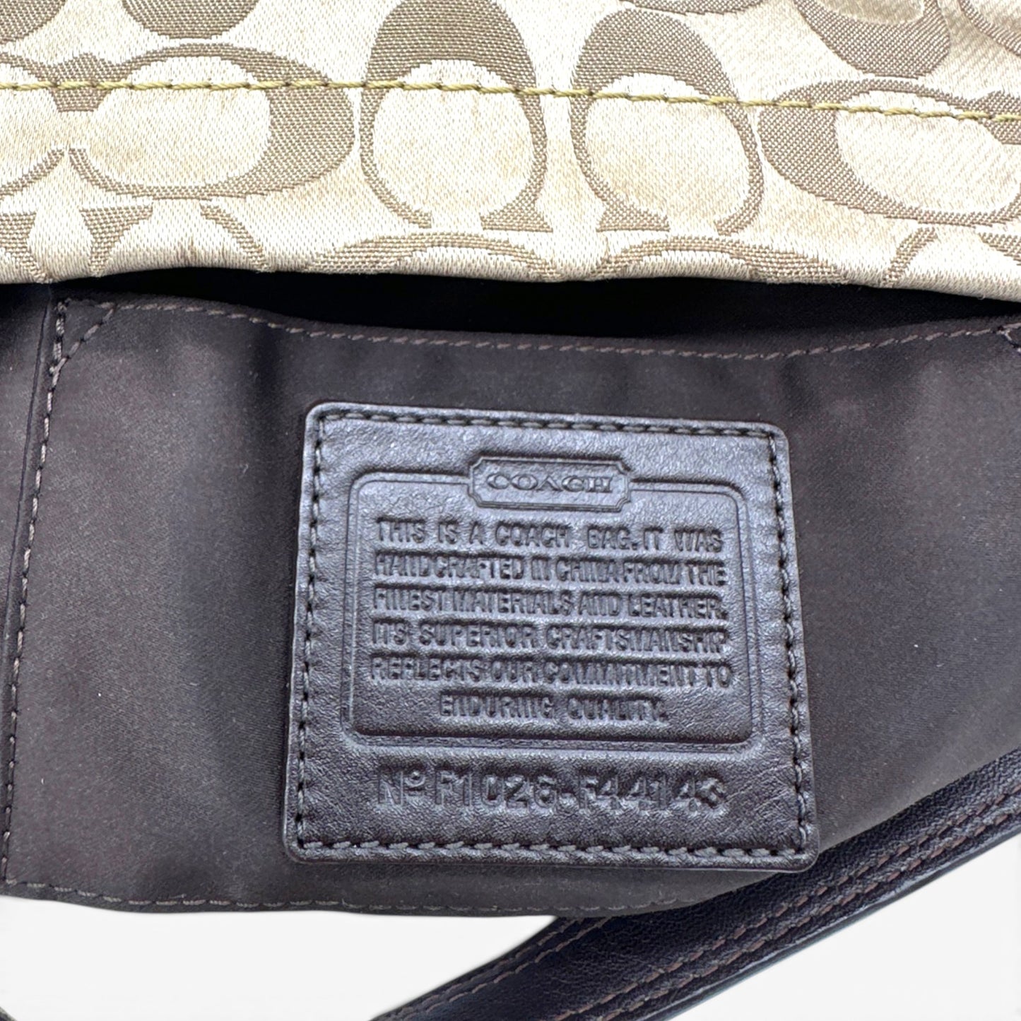 Vintage Coach Mini Carly Schultertasche