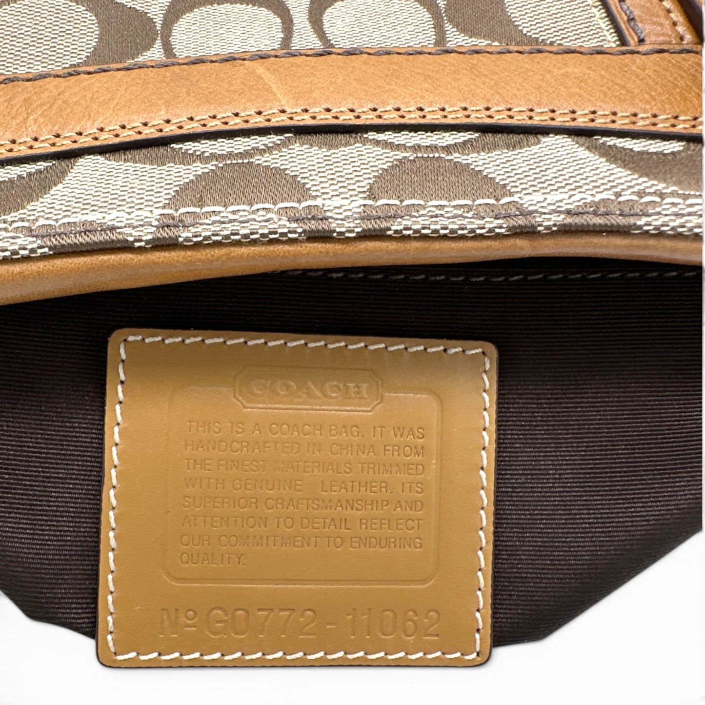 Vintage Coach 11062 Turnlock Handtasche