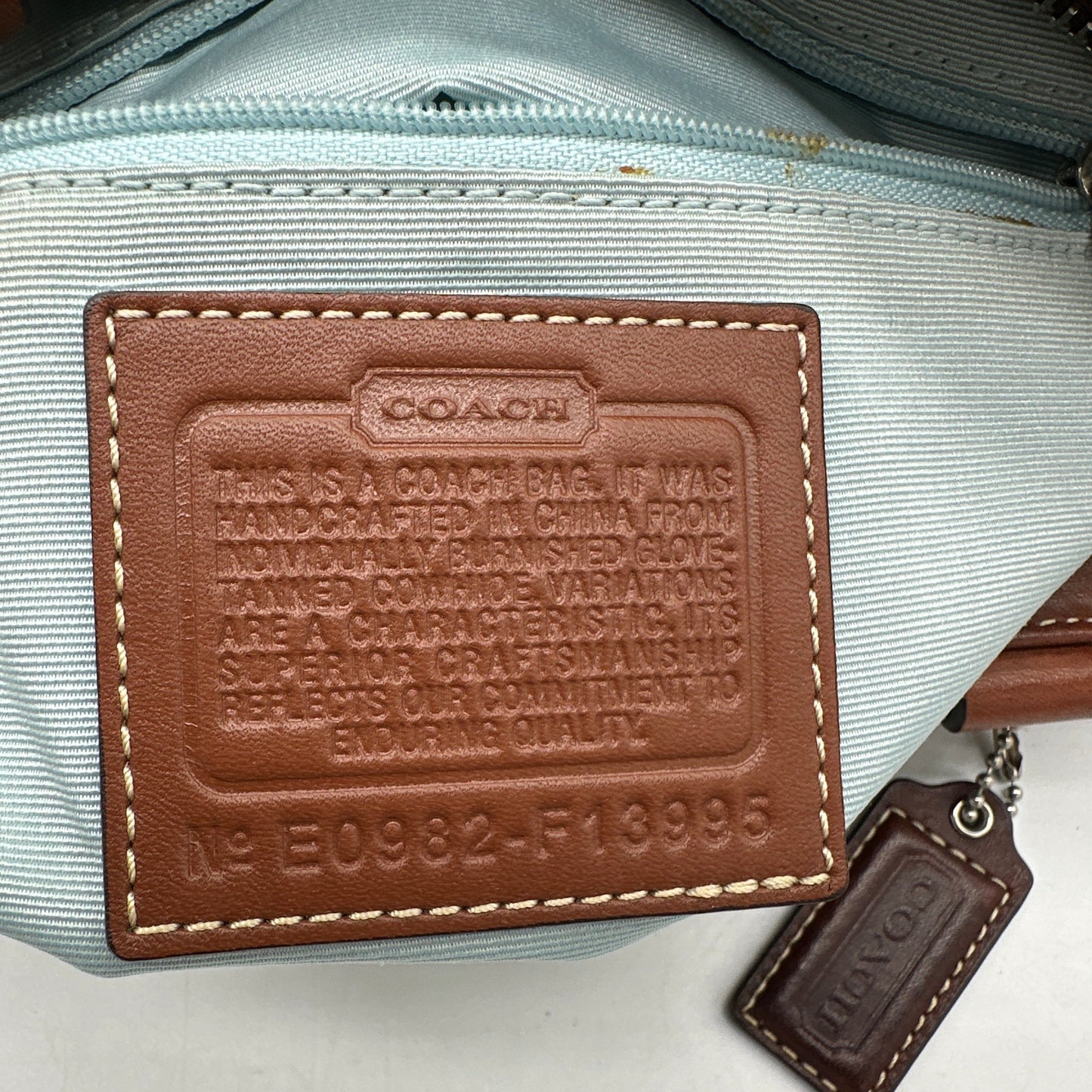 Vintage Coach F13995 Hampton Clip Handbag