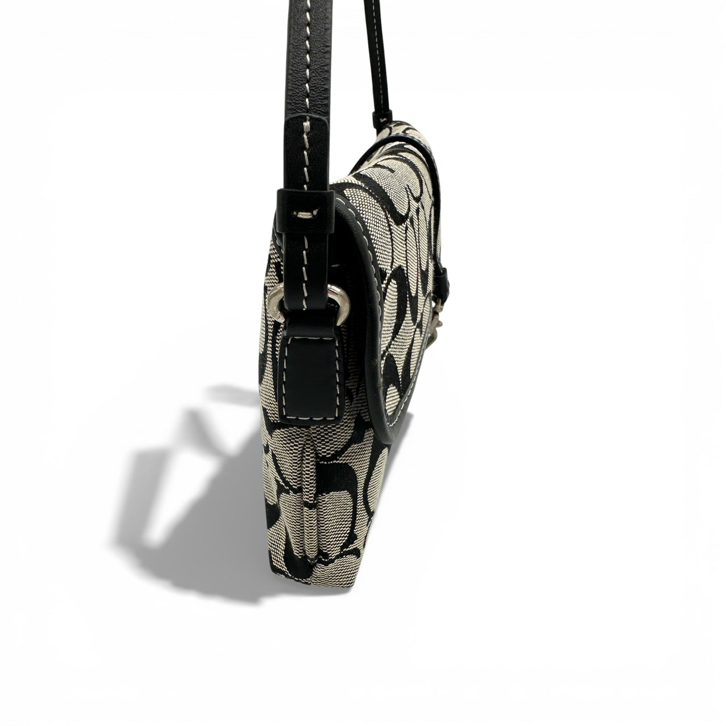 Vintage Coach 6348 Demi Hampton Clip Shoulder Bag