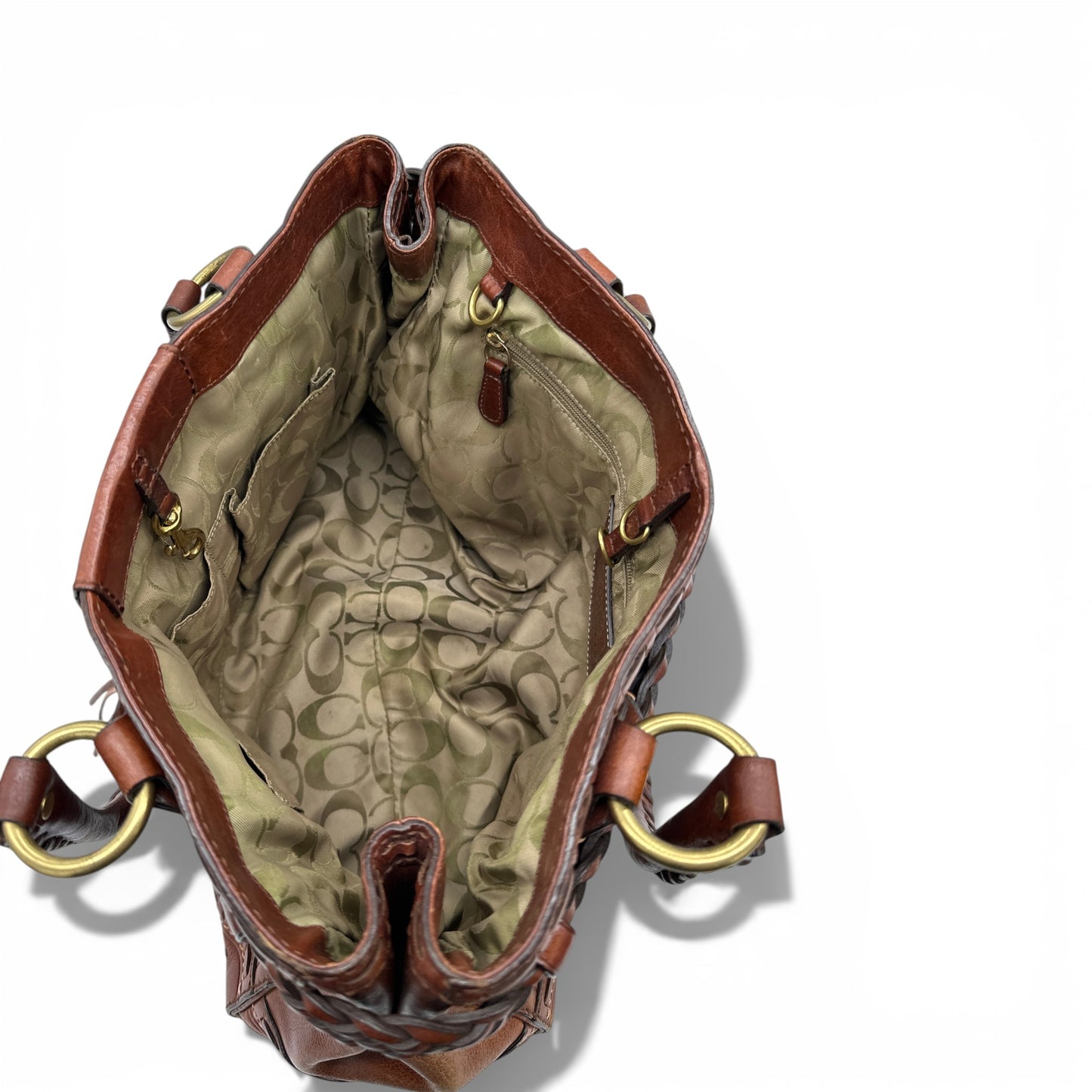 Vintage Coach 9290 Hamptons Clip Tote Handbag