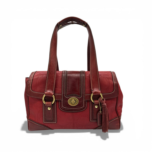 Vintage Coach 11332 Hamptons Turnlock Shoulder Bag