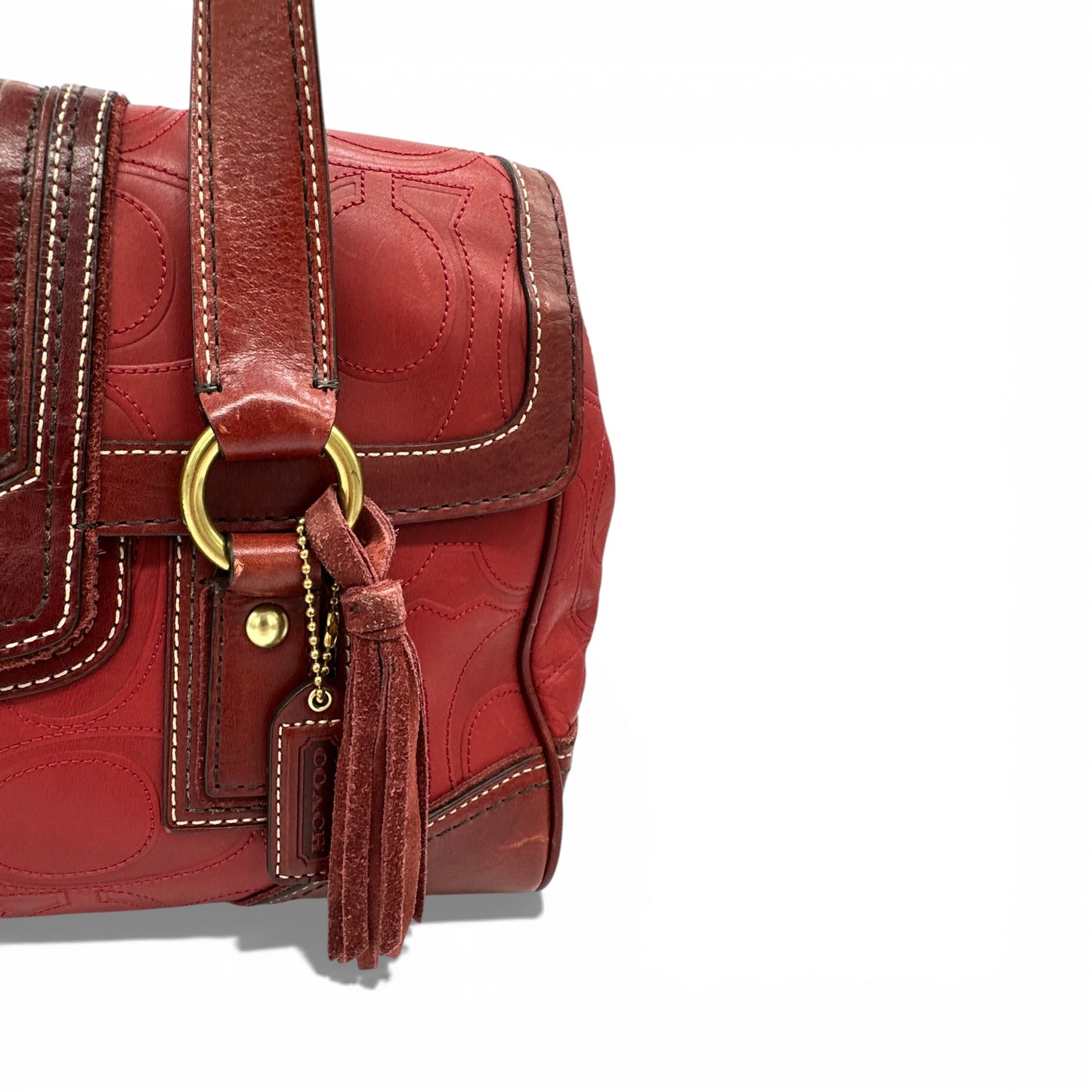 Vintage Coach 11332 Hamptons Turnlock Shoulder Bag