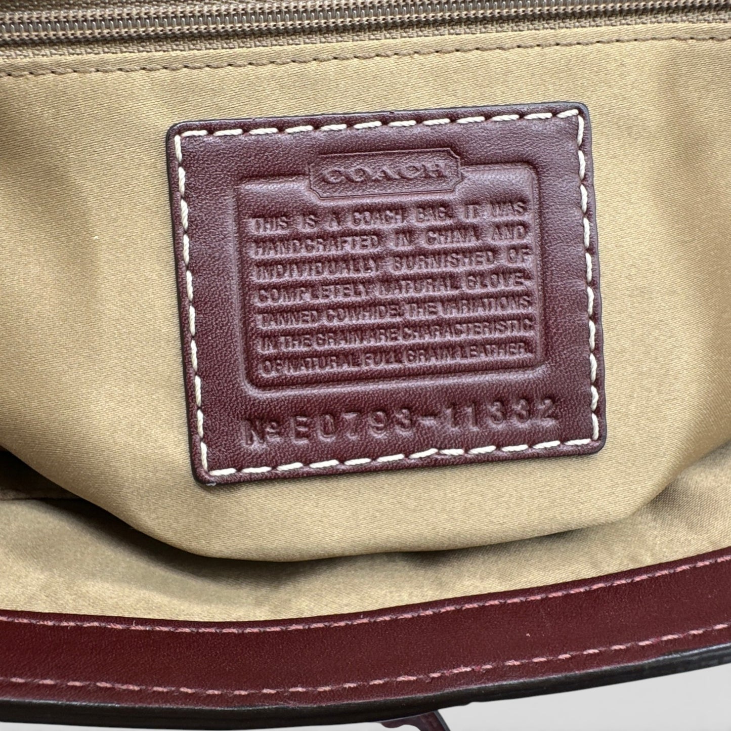 Vintage Coach 11332 Hamptons Turnlock Shoulder Bag