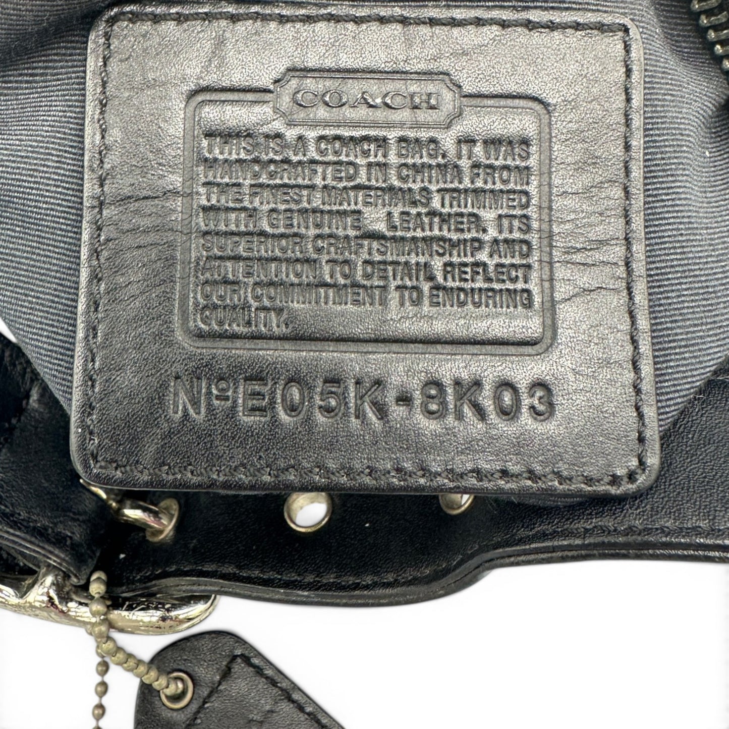 Vintage Coach 8K03 Hampton Clip Schultertasche