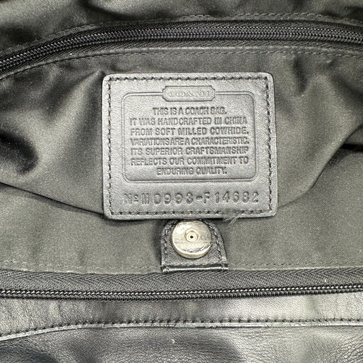 Vintage Coach F14686 Penelope Tote Shoulder Bag