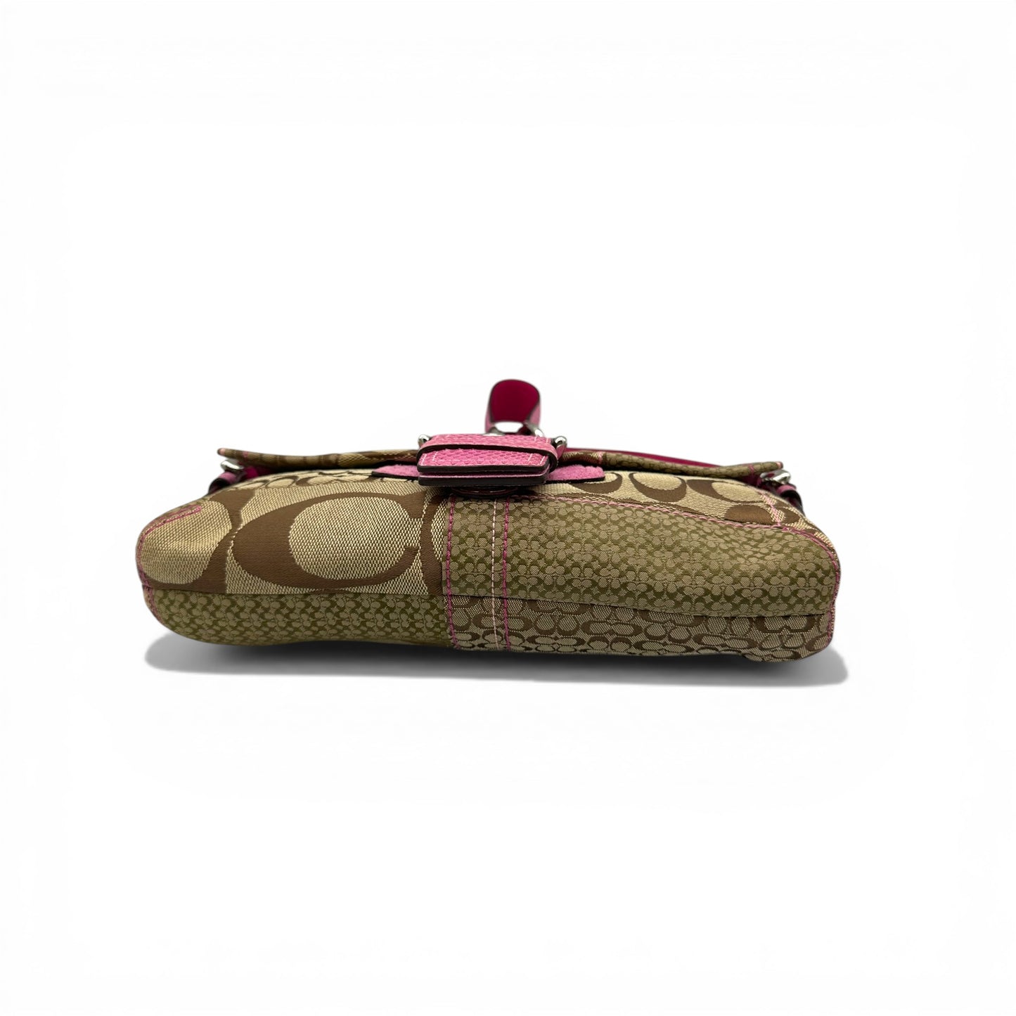 Vintage Coach 8K38 Soho Schultertasche mit Schnalle (Y2K) und Python-Besatz