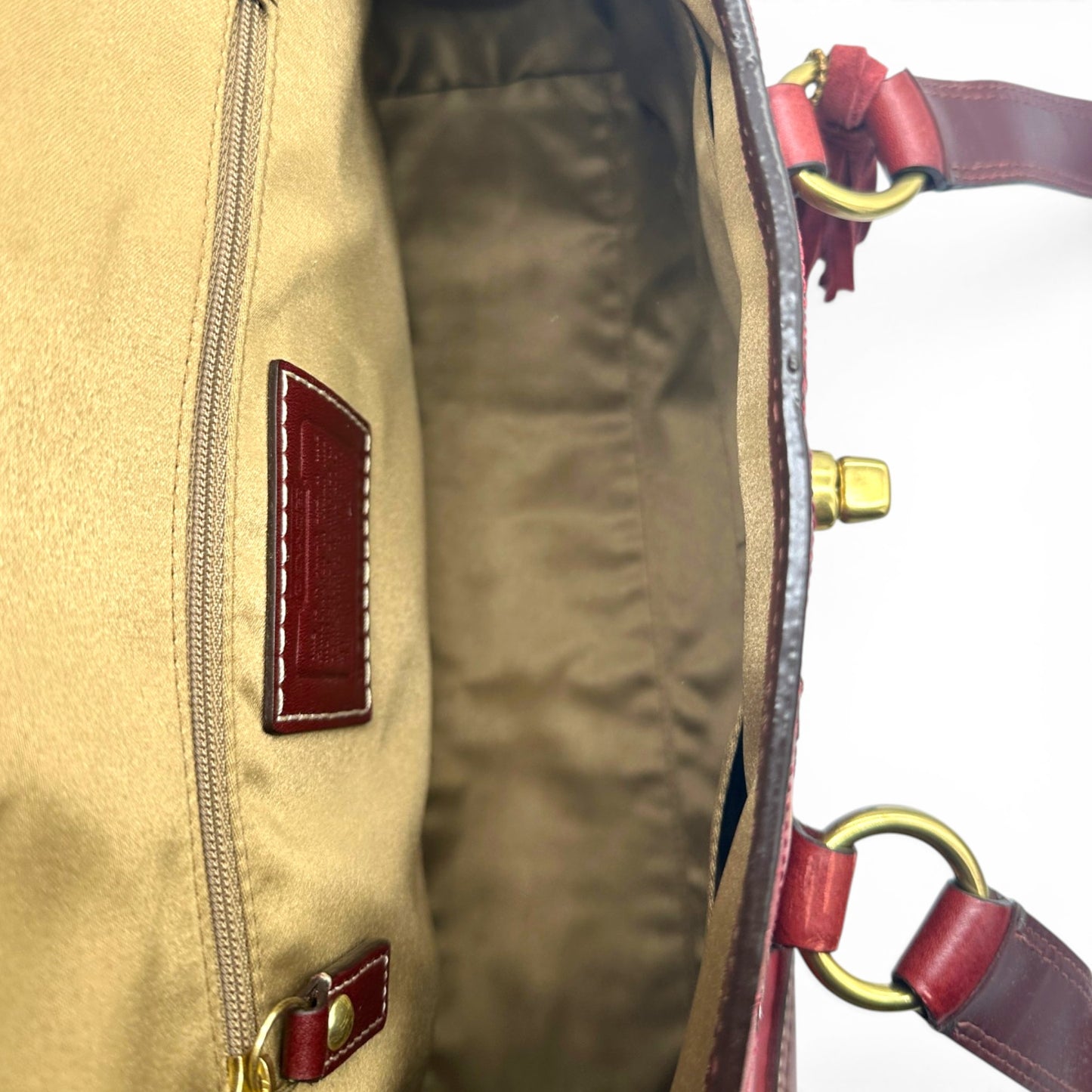 Vintage Coach 11330 Hamptons Turnlock Schultertasche
