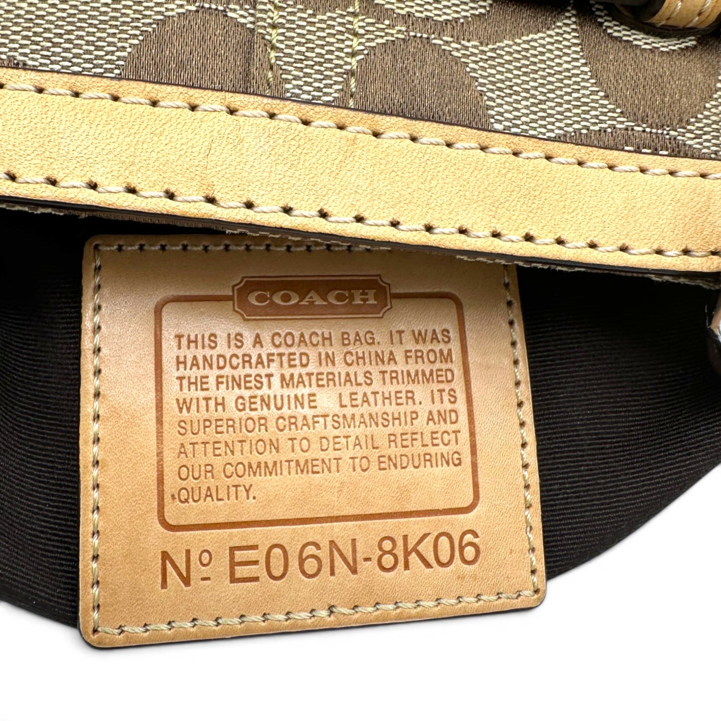 Vintage Coach 8K06 Hampton Clip Handtasche
