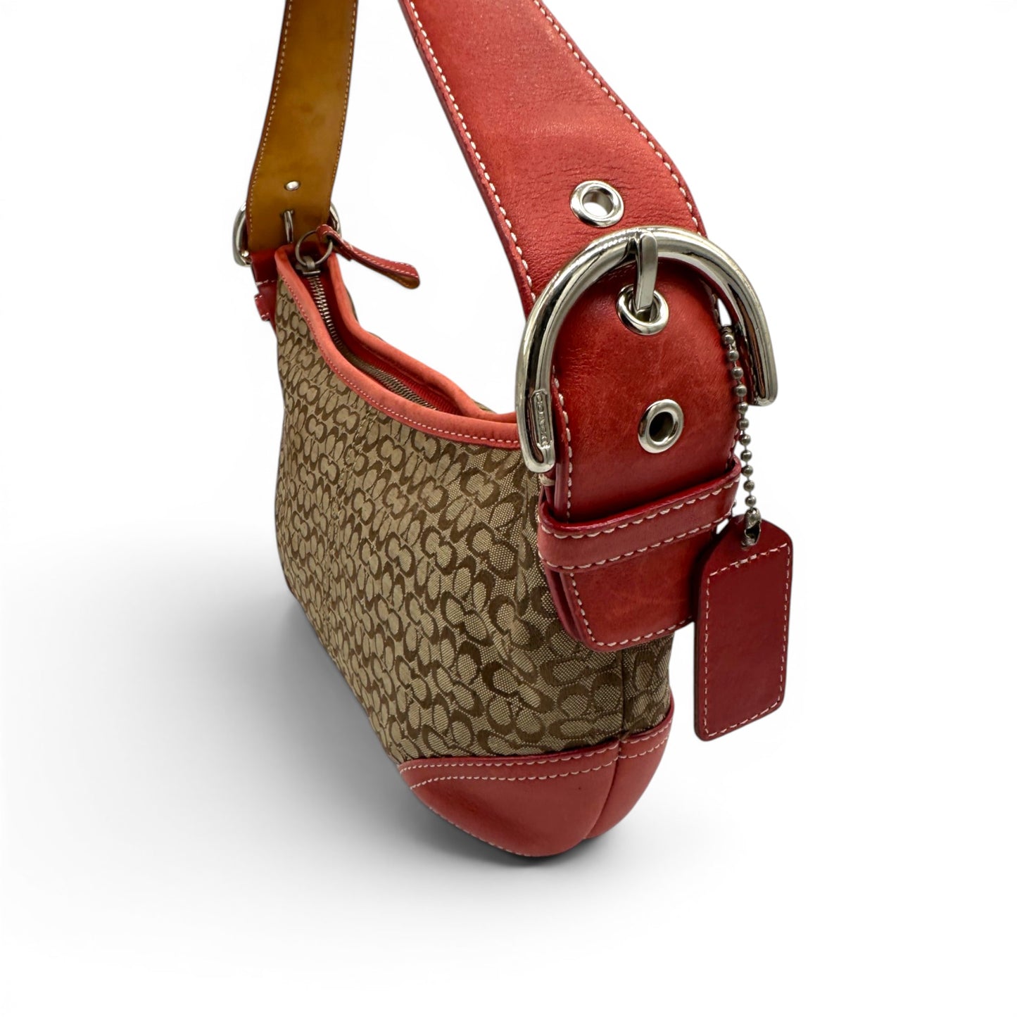 Vintage Coach 6351 Rote Soho Schultertasche