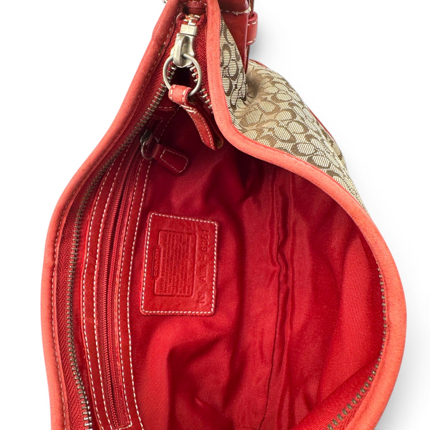 Vintage Coach 6351 Rote Soho Schultertasche