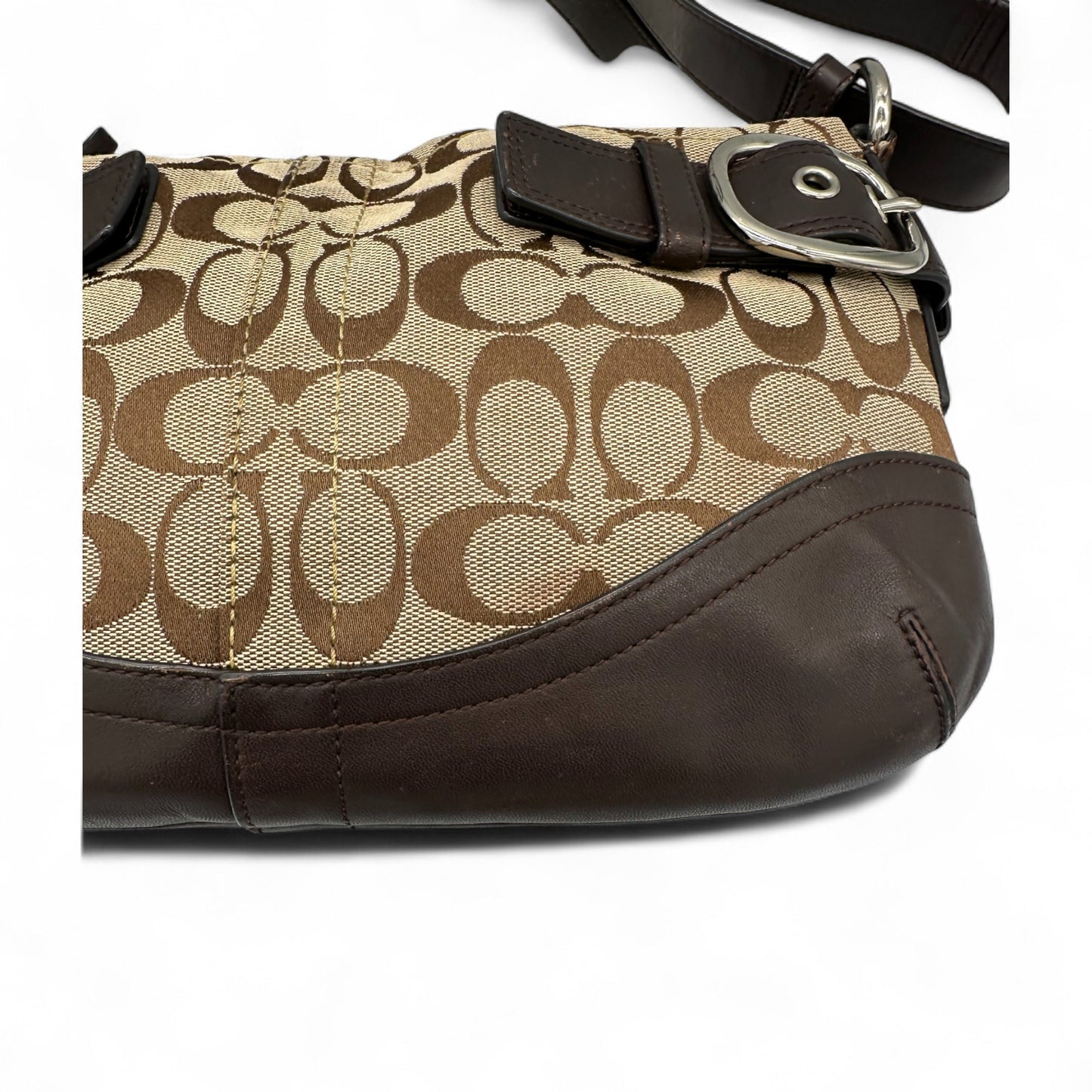Vintage Coach F17169 Soho Double Buckle Shoulder Bag