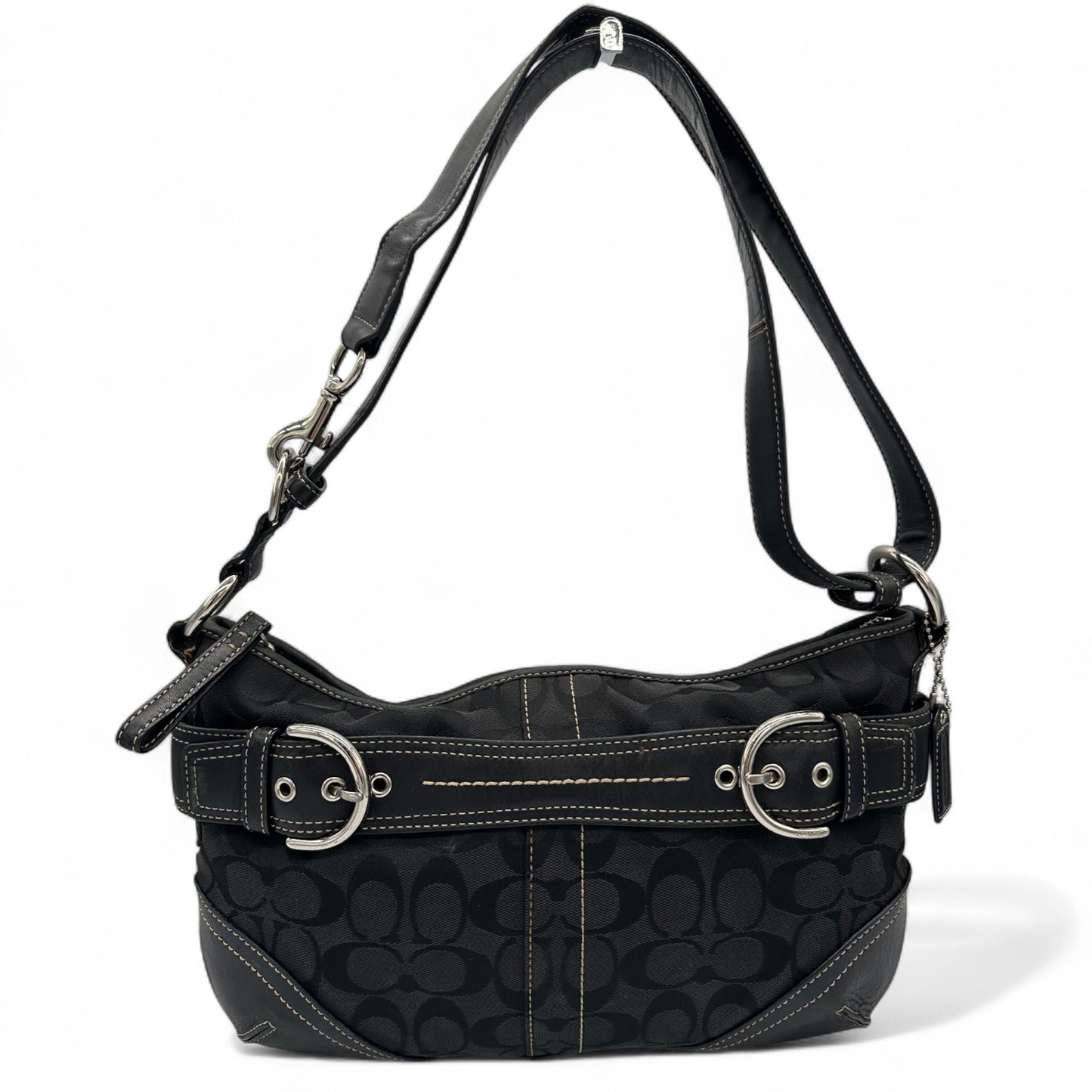 Vintage Coach F07077 Soho Double Buckle Shoulder Bag
