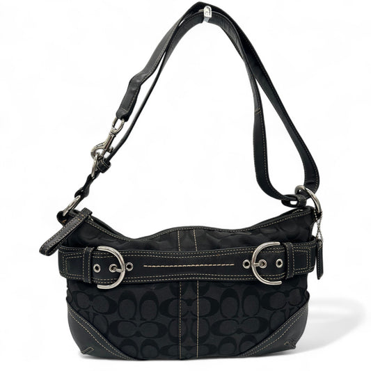 Vintage Coach F07077 Soho Double Buckle Shoulder Bag