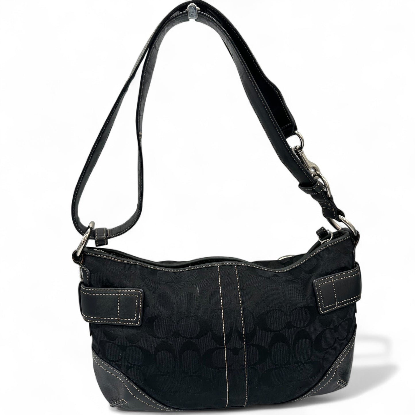 Vintage Coach F07077 Soho Double Buckle Shoulder Bag