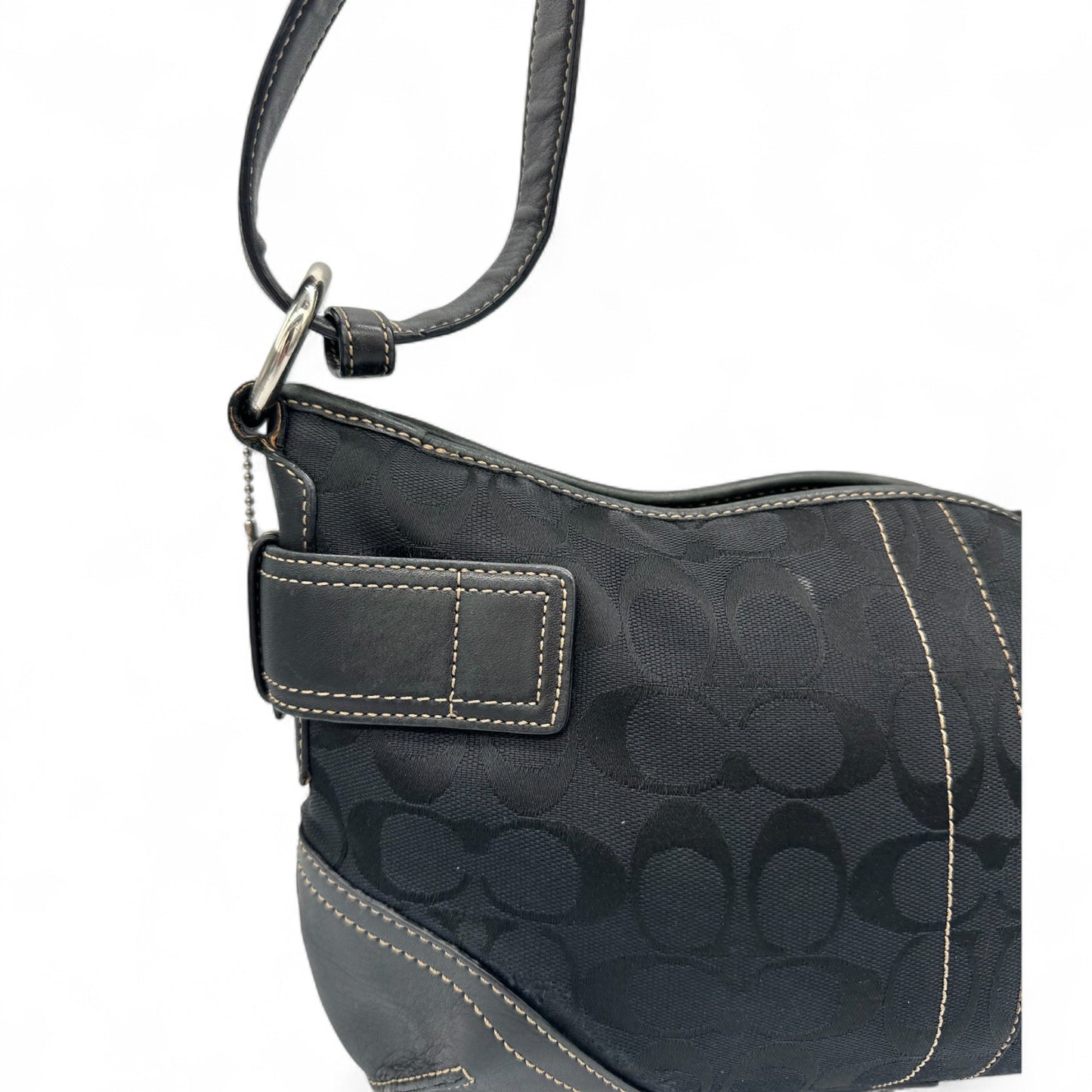 Vintage Coach F07077 Soho Double Buckle Shoulder Bag