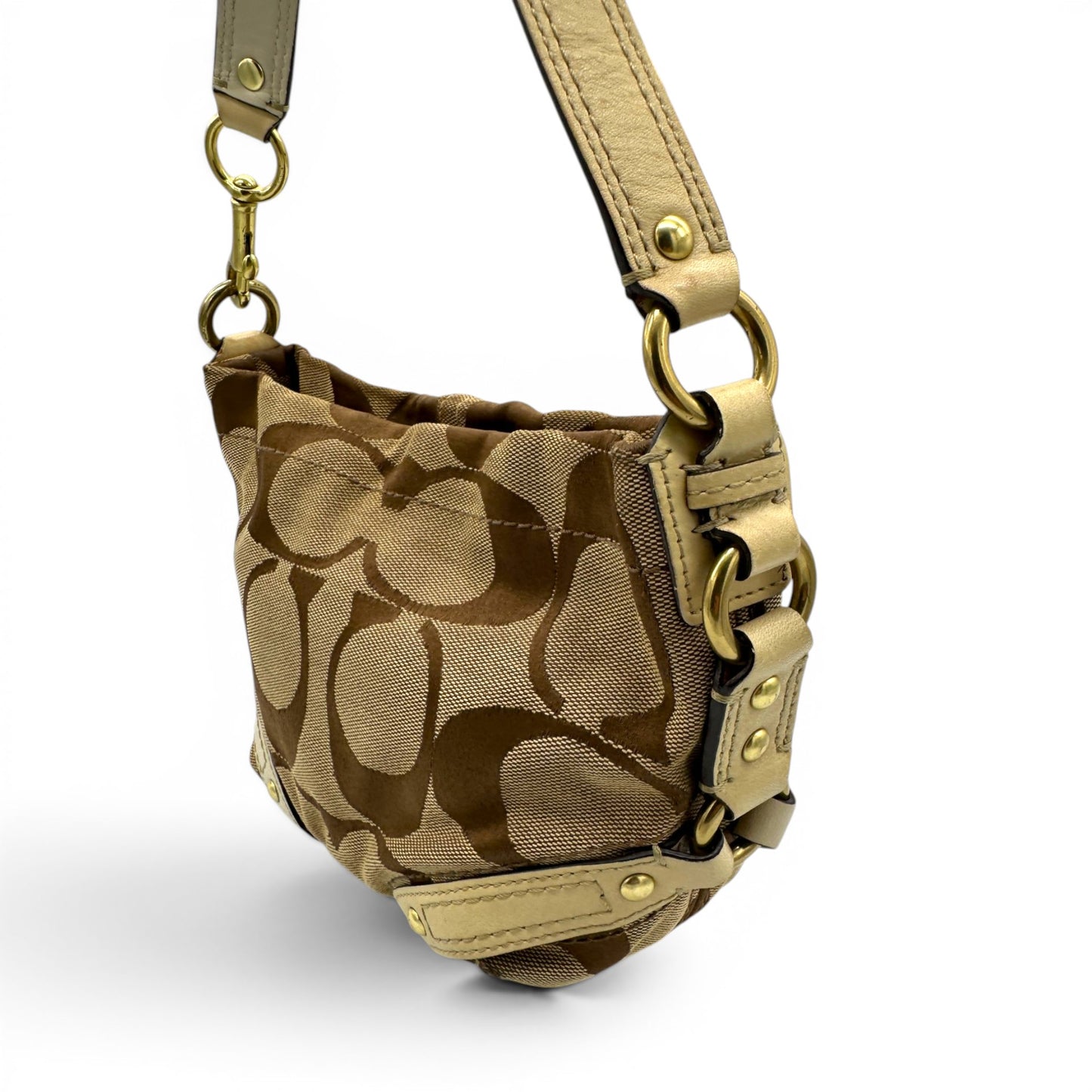 Vintage Coach 40347 Mini Carly Schultertasche