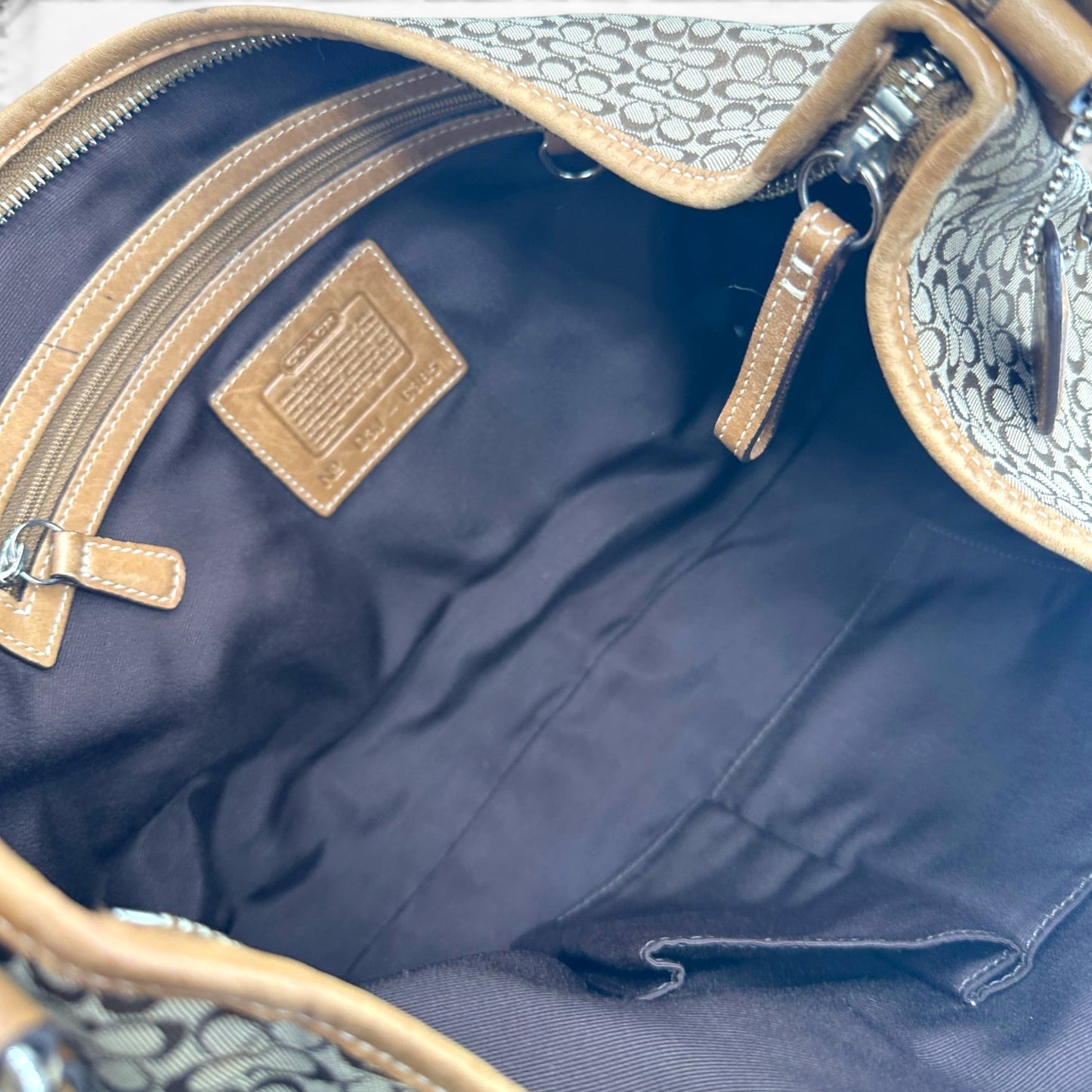 Vintage Coach 6385 Croissant Schultertasche
