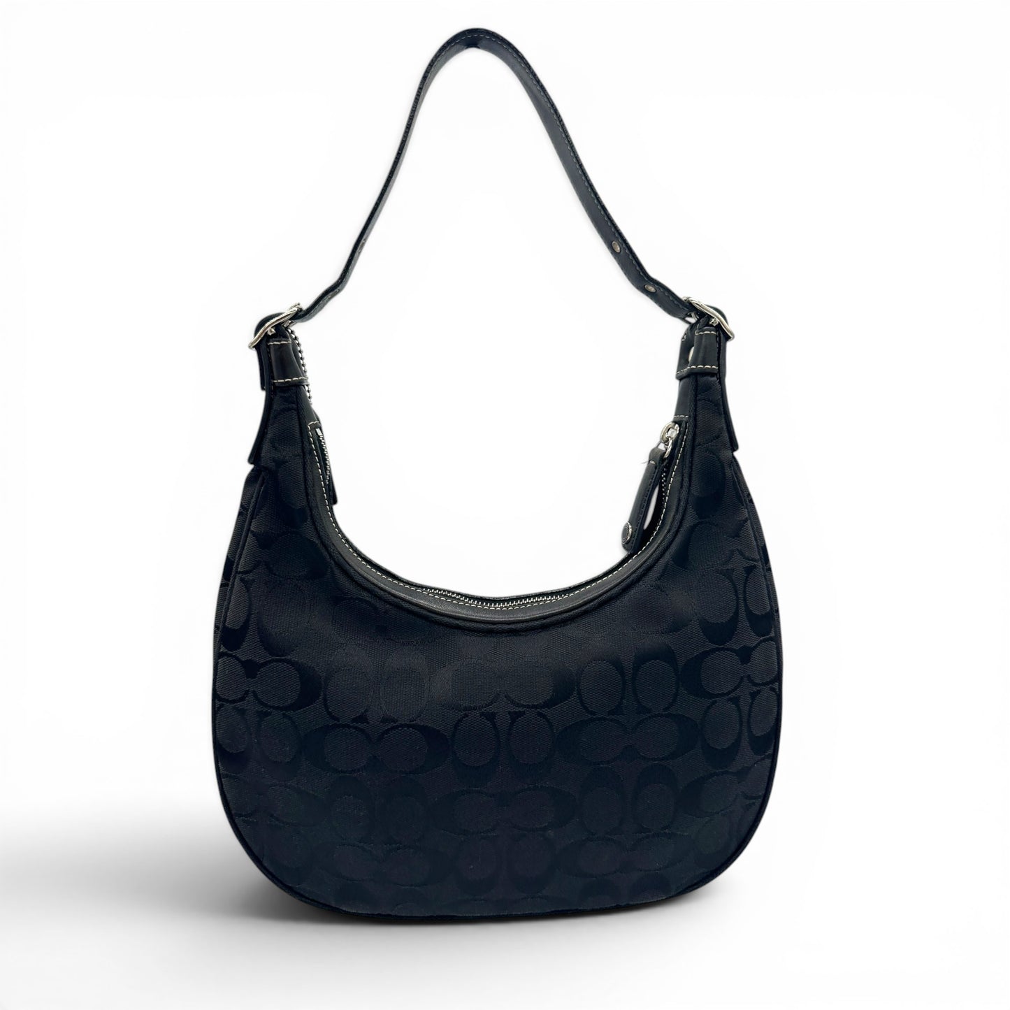 Sac bandoulière vintage Coach 6045 en forme de demi-lune