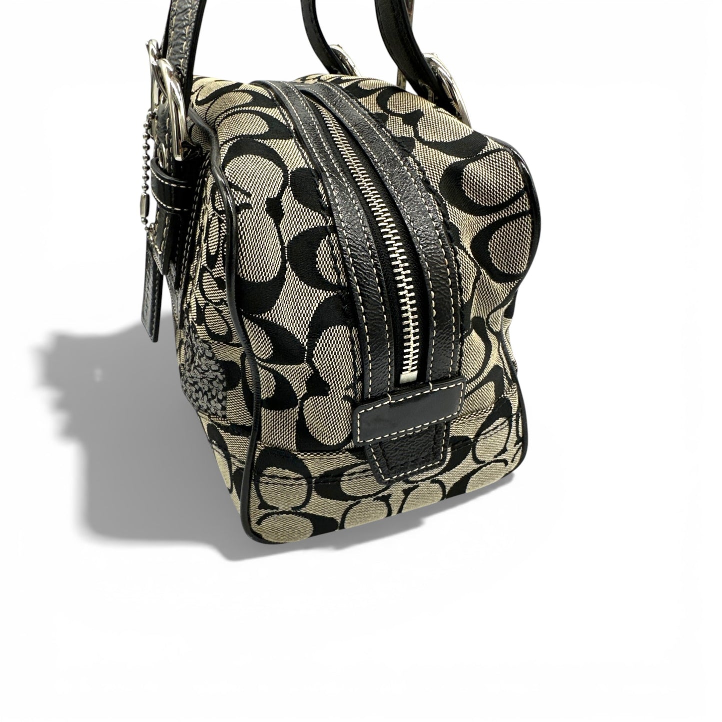 Vintage Coach F12317 Boston Patchwork Shoulder Bag