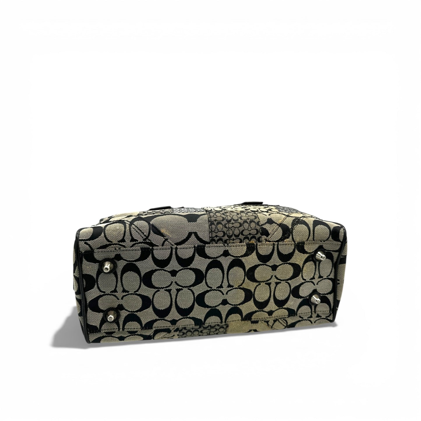 Vintage Coach F12317 Boston Patchwork Shoulder Bag