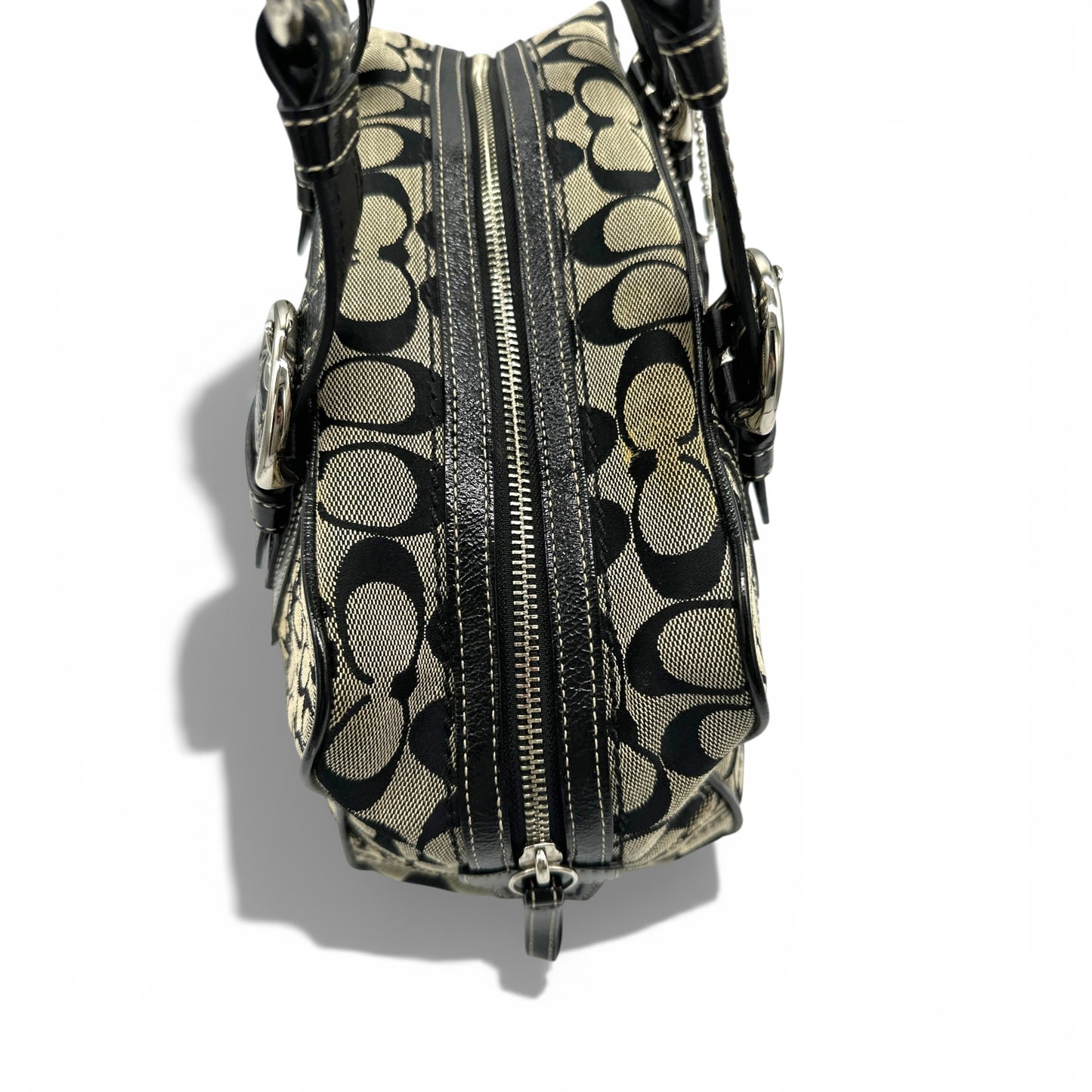 Vintage Coach F12317 Boston Patchwork Shoulder Bag