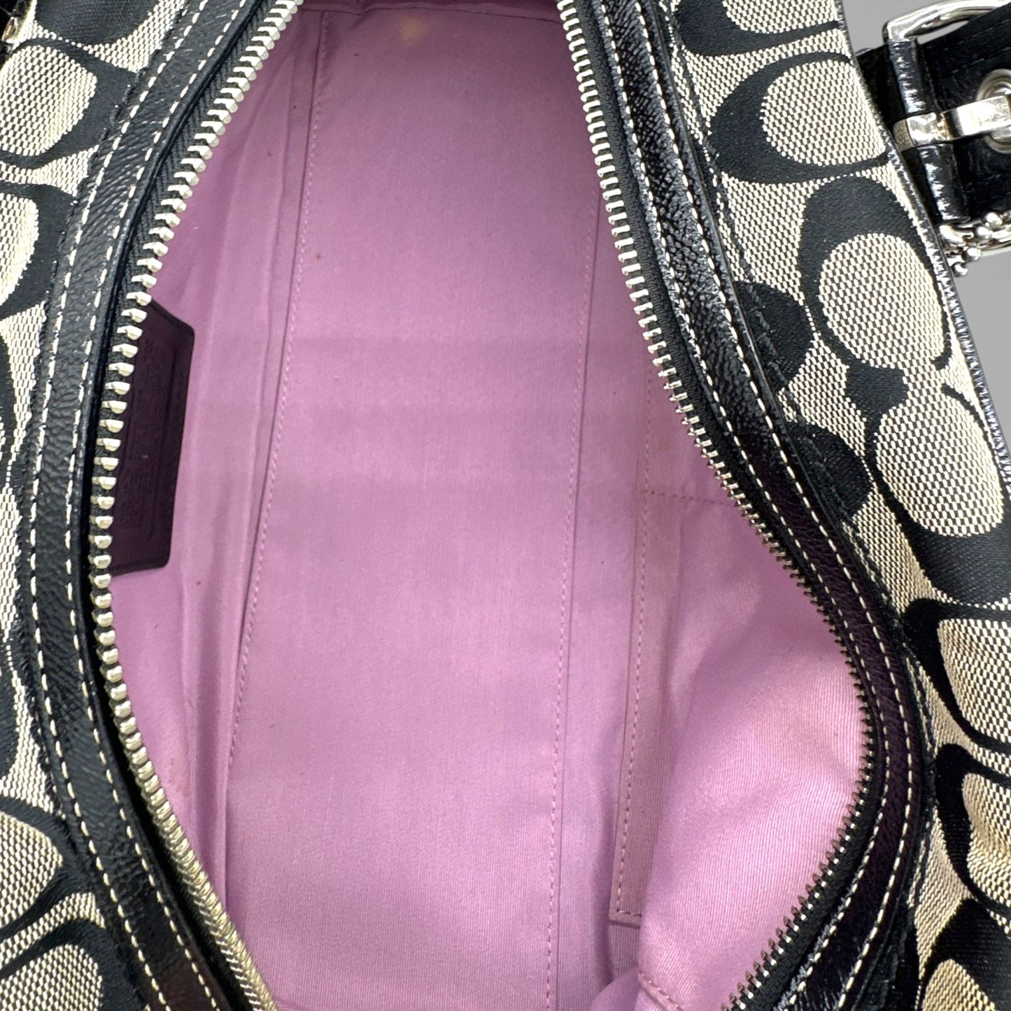 Vintage Coach F12317 Boston Patchwork Shoulder Bag