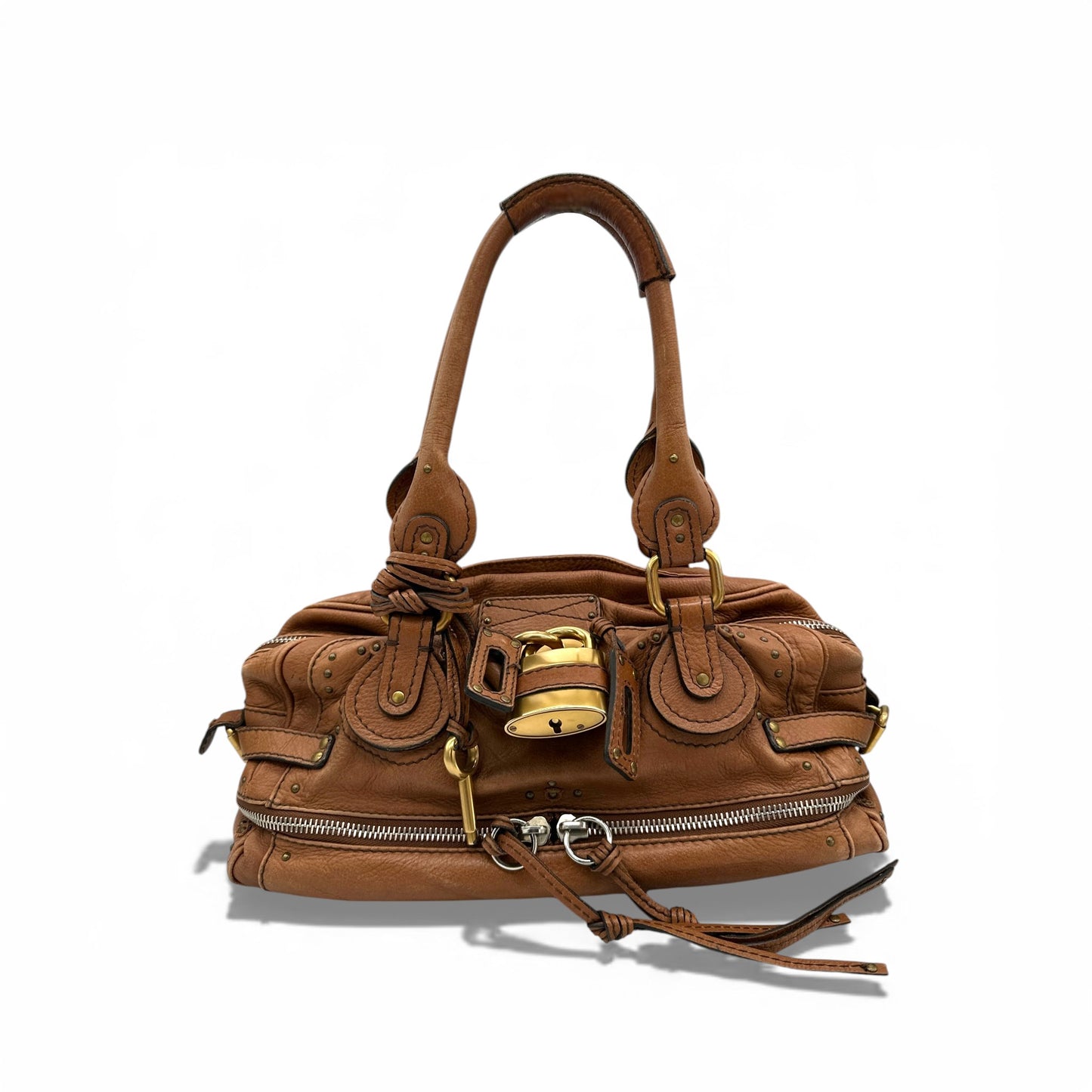 Vintage Chloé Paddington Brown Leather Handbag