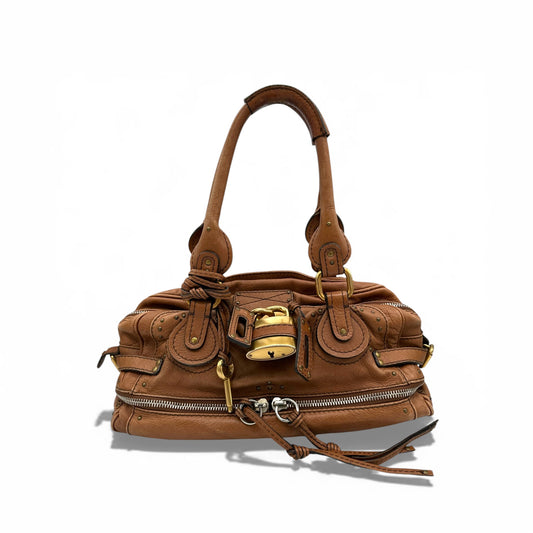 Vintage Chloé Paddington Brown Leather Handbag
